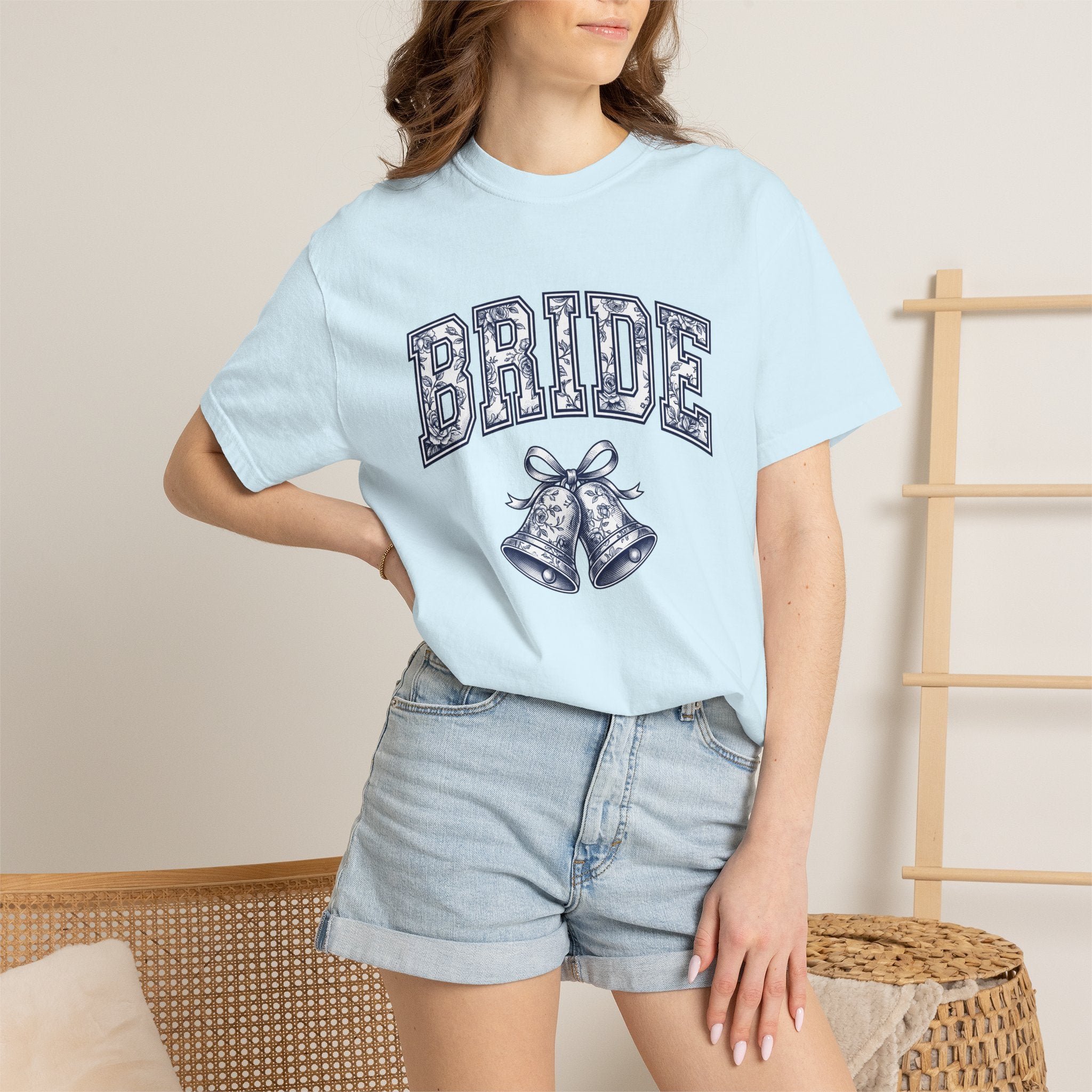 Nuptial Bells Shirt Bridal Matrimony Gift Women Flower Tee Wedding Bells T-Shirt Bride Fan Floral Tshirt Marriage Graphic Retro Red Roses