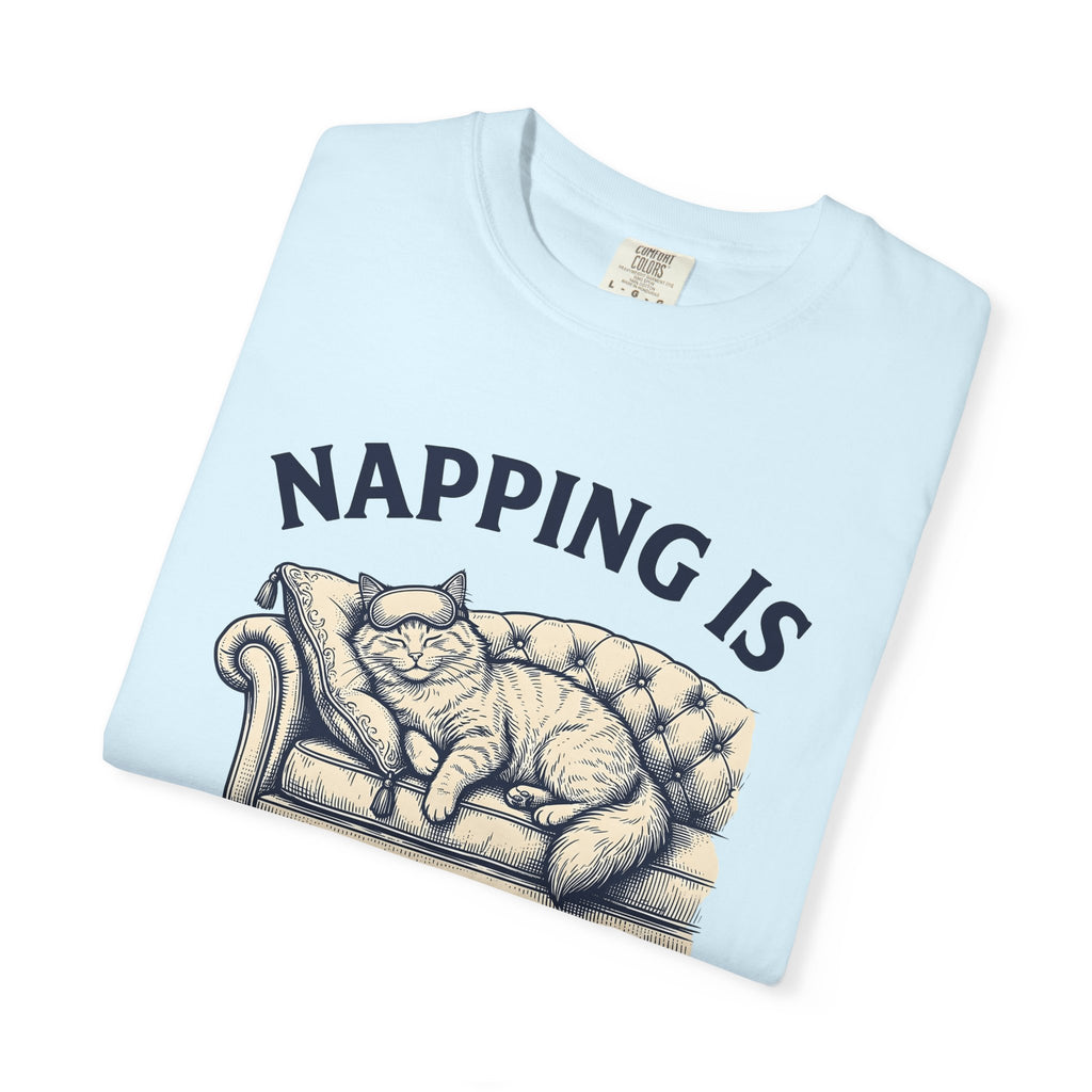 Cat Loveseat Shirt Cat Furniture Gift Women Antique Tee Sofa T-Shirt Cat Fan Vintage Tshirt Home Design Cartoon Nighttime Mask Tshirt