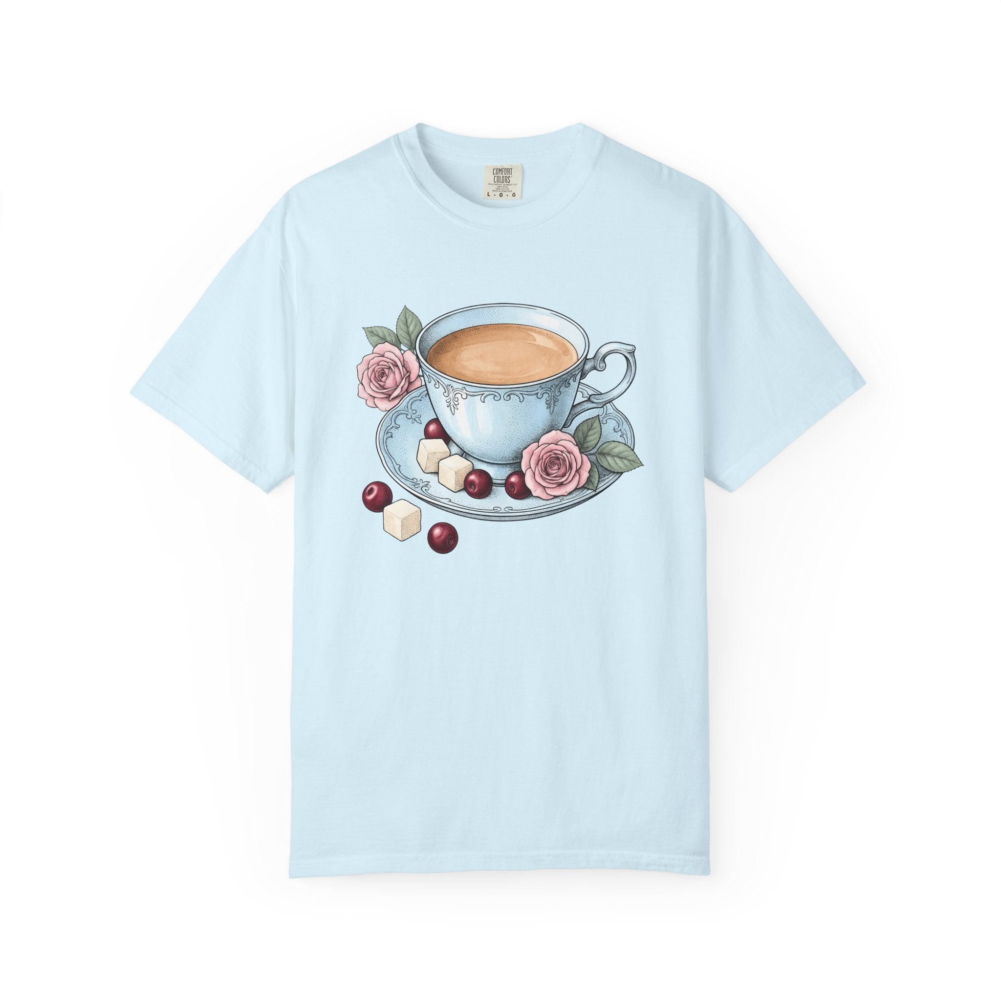 Coffee Mug Shirt Coffee Bouquet Gift Women Retro Tee Mug T-Shirt Coffee Fan Vintage Tshirt Floral Graphic Sketch Flower Tshirt