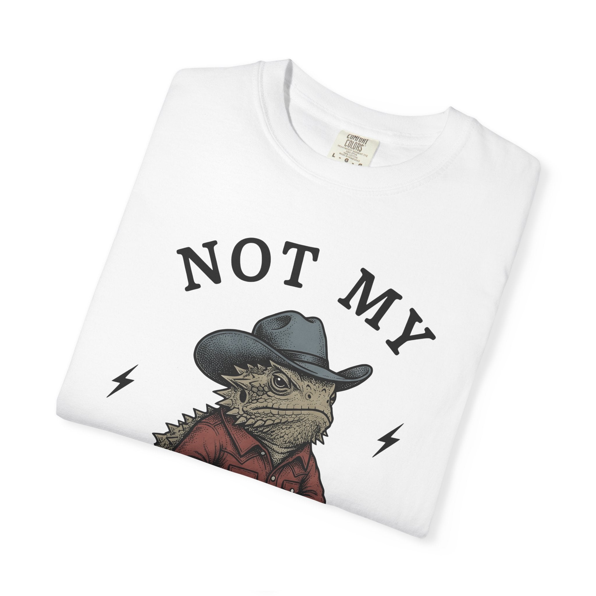 Lizard Cowboy Shirt Animals Western Gift Women Vintage Tee Gecko T-Shirt Reptile Fan Retro Tshirt Rodeo Graphic Hand Drawn Cowboy Hat Tshirt
