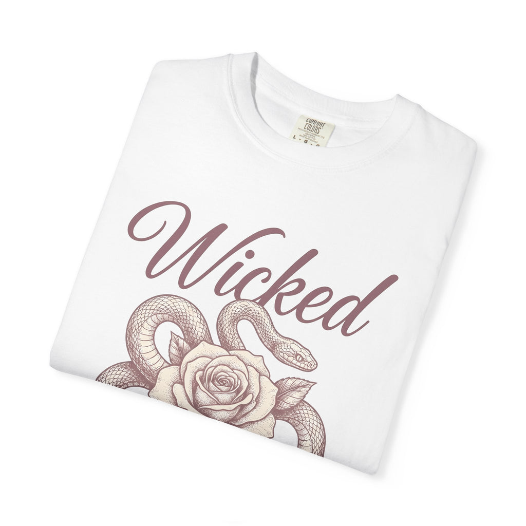 Snake Rose Shirt Gothic Floral Gift Women Tattoo Tee Serpent T-Shirt Dark Fan Ink Tshirt Bouquet Graphic Vintage Flower Tshirt