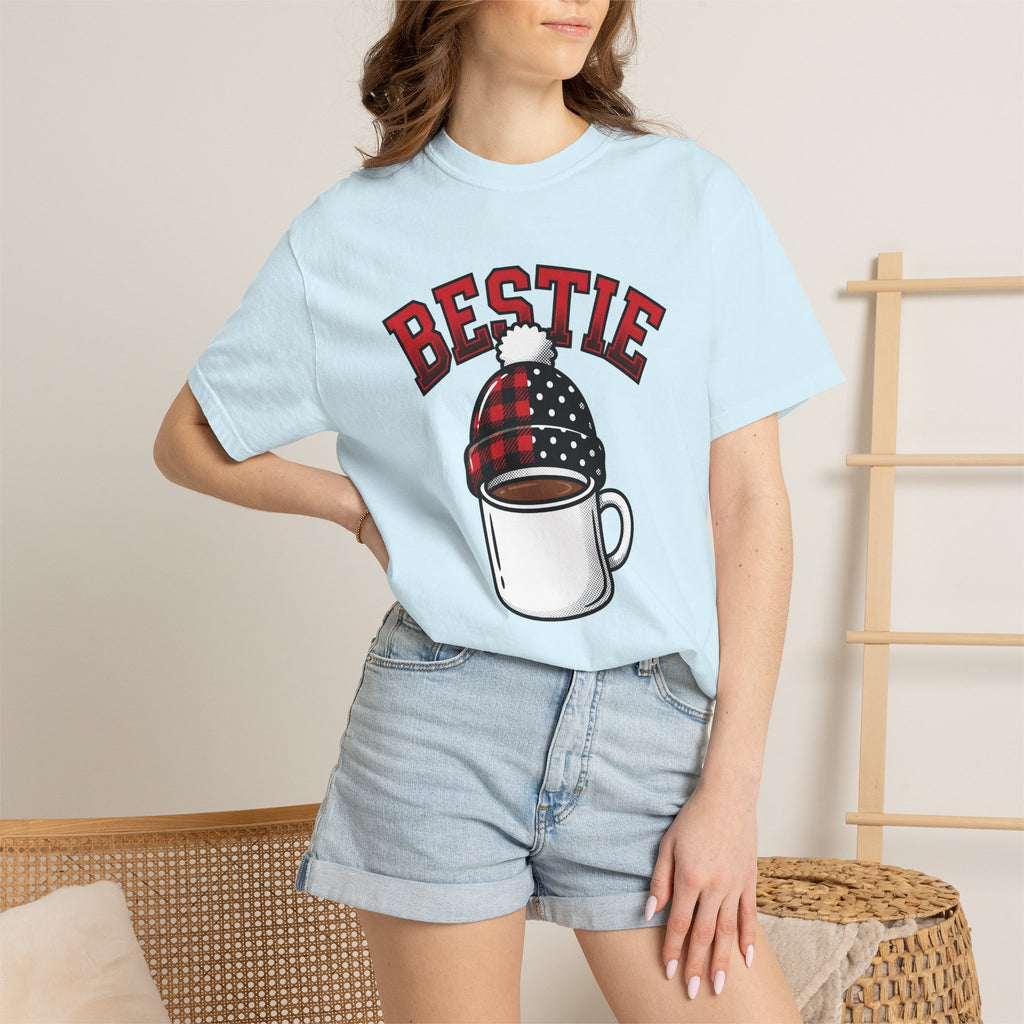 Coffee Cup Shirt Holiday Pals Gift Women Comic Tee Mug T-Shirt Christmas Fan Cartoon Tshirt Friends Graphic Vintage Beanie Tshirt