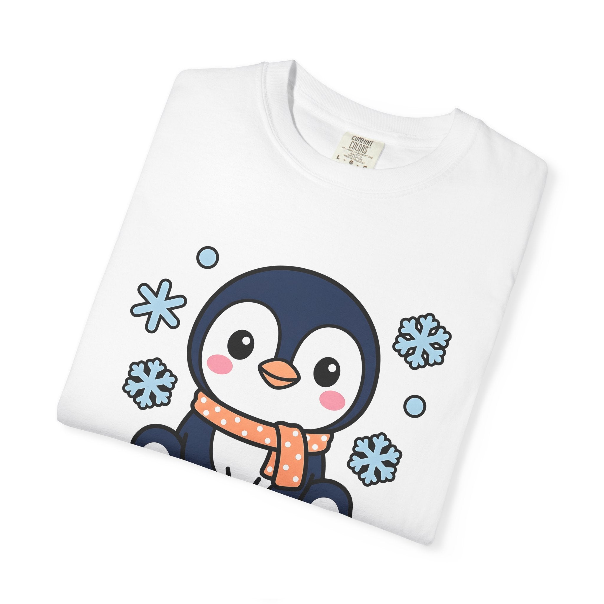 Penguin Drawing Shirt Animals Snow Gift Women Adorable Tee Pinguin T-Shirt Wildlife Fan Creature Tshirt Winter Graphic Animated Frost