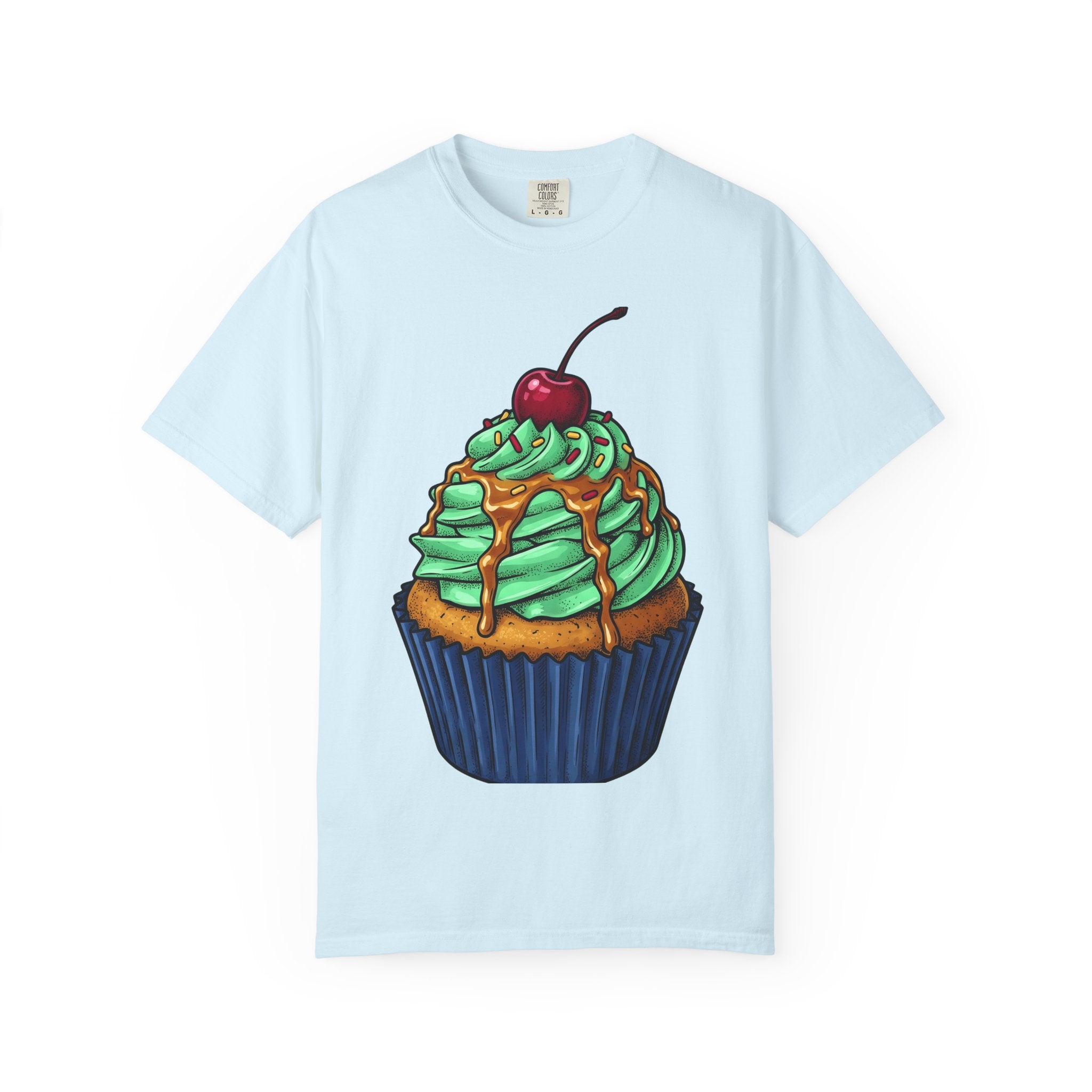 Cupcake Treat Shirt Desserts Cooking Gift Women Graphic Tee Muffin T-Shirt Pastry Fan Typography Tshirt Baking Design Vintage Cherry Tshirt