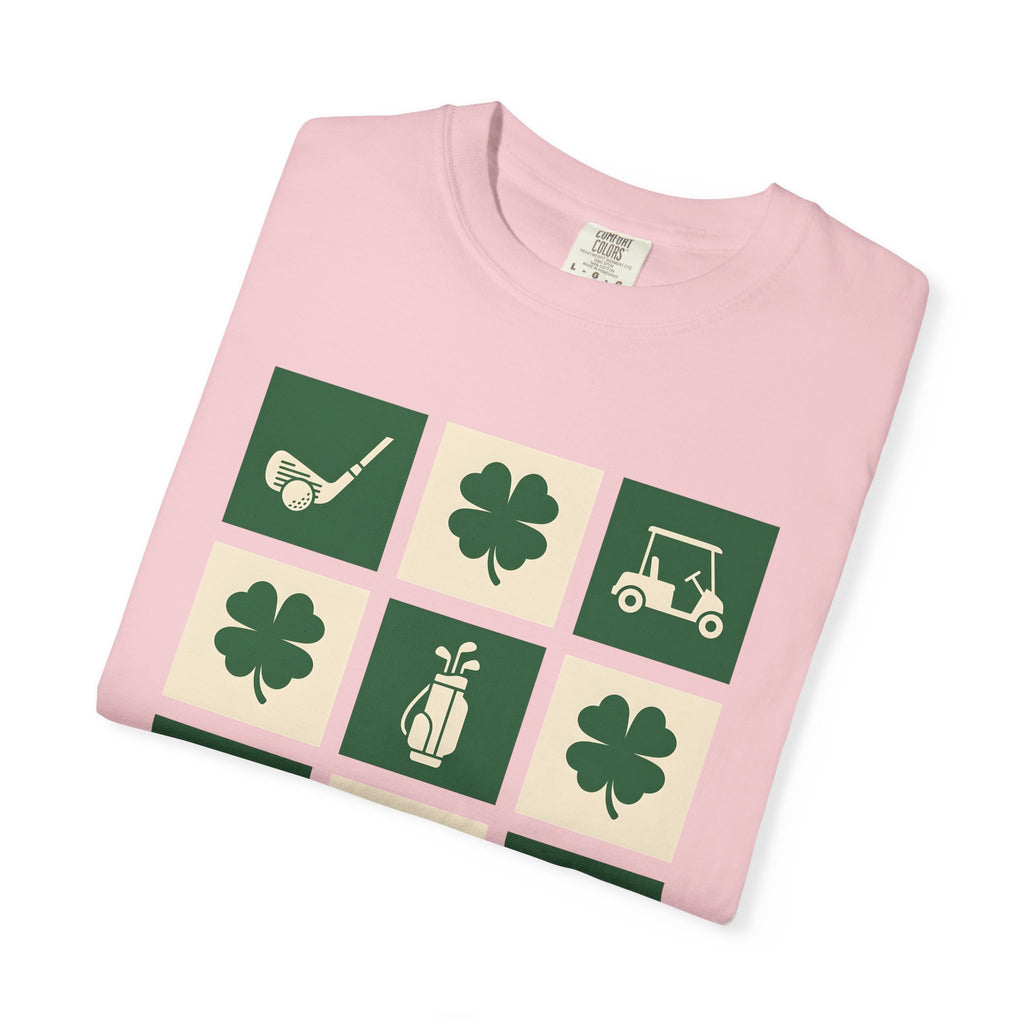 Lucky Golf Shirt St Patrick's Day Games Gift Women Basic Tee Golfing T-Shirt Luck Fan Simple Tshirt Gaming Graphic Old School Golf Cart