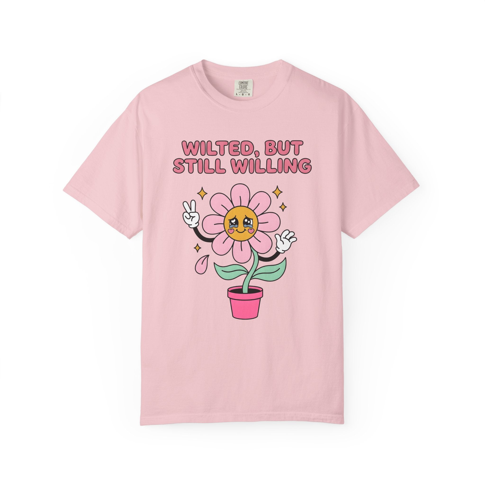 Cute Flower Shirt Funny Inspiration Gift Women Chibi Tee Blossom T-Shirt Comedian Fan Cartoon Tshirt Motivational Graphic Vintage Glitter