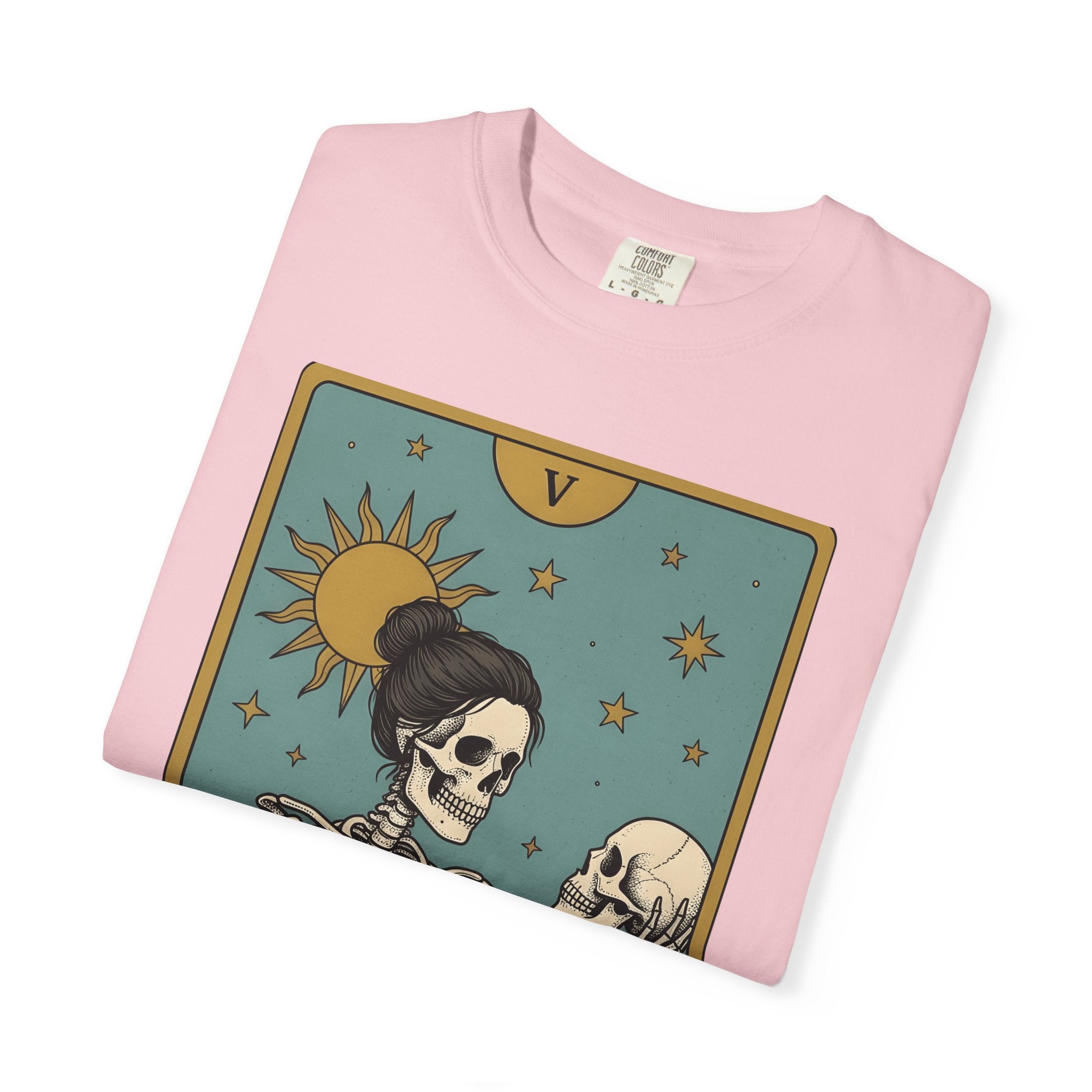Skeleton Educator Shirt Teachers Spooky Gift Women Divination Card Tee Bone Teacher T-Shirt Educator Enthusiast Tarot Card Tshirt Horror