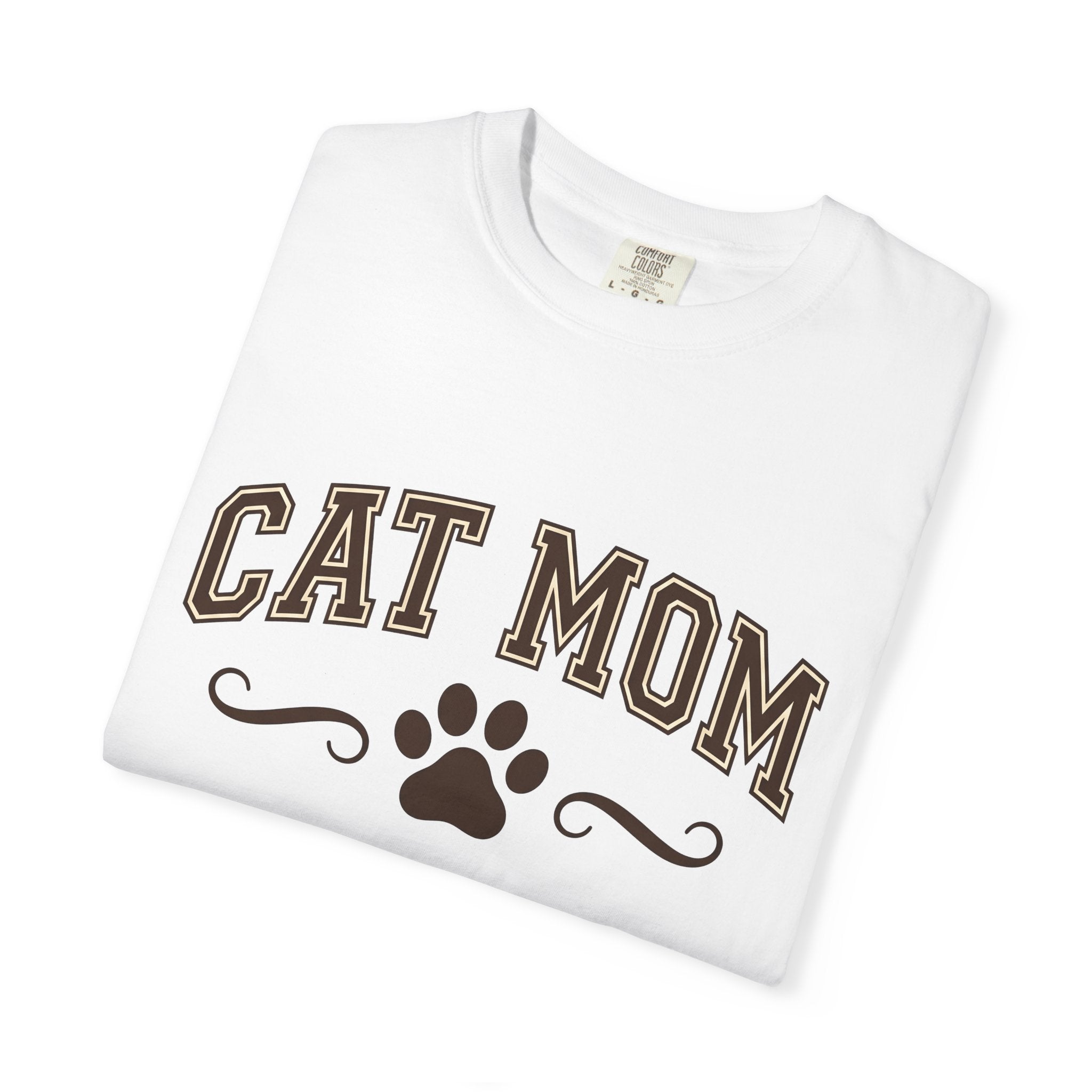 Cat Paw Shirt Cat Mom Pet Gift Women Bold Tee Paws T-Shirt Cat Lady Fan Fierce Tshirt Animal Graphic Vintage Swirl Tshirt