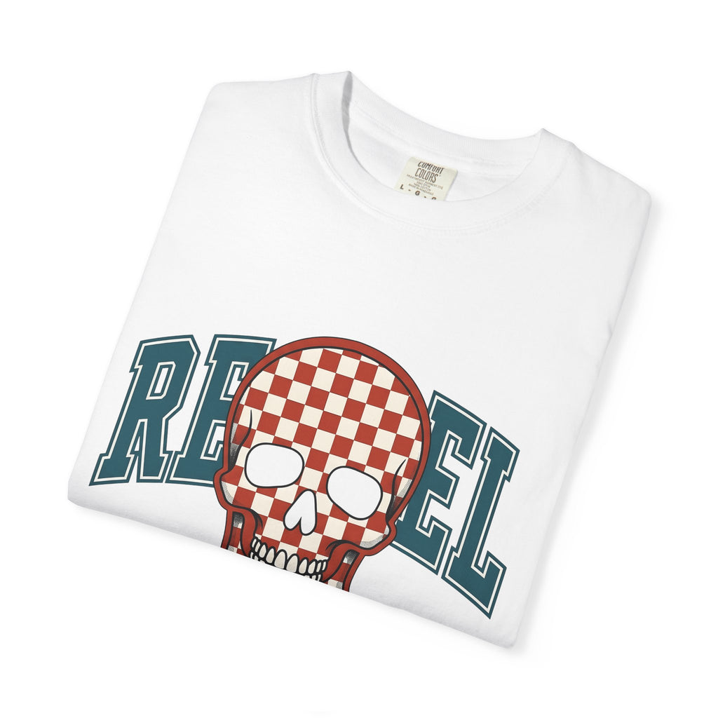 Gingham Skull Shirt America Music Gift Women Pop Art Tee Sugar Skull T-Shirt Patriot Fan Retro Tshirt Melody Graphic Classic Varsity Font