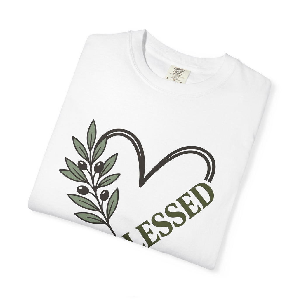 Heart Branch Shirt Moms Faith Gift Women Farmhouse Tee Heart T-Shirt Motherhood Enthusiast Rustic Tshirt Christian Graphic Minimal Olive
