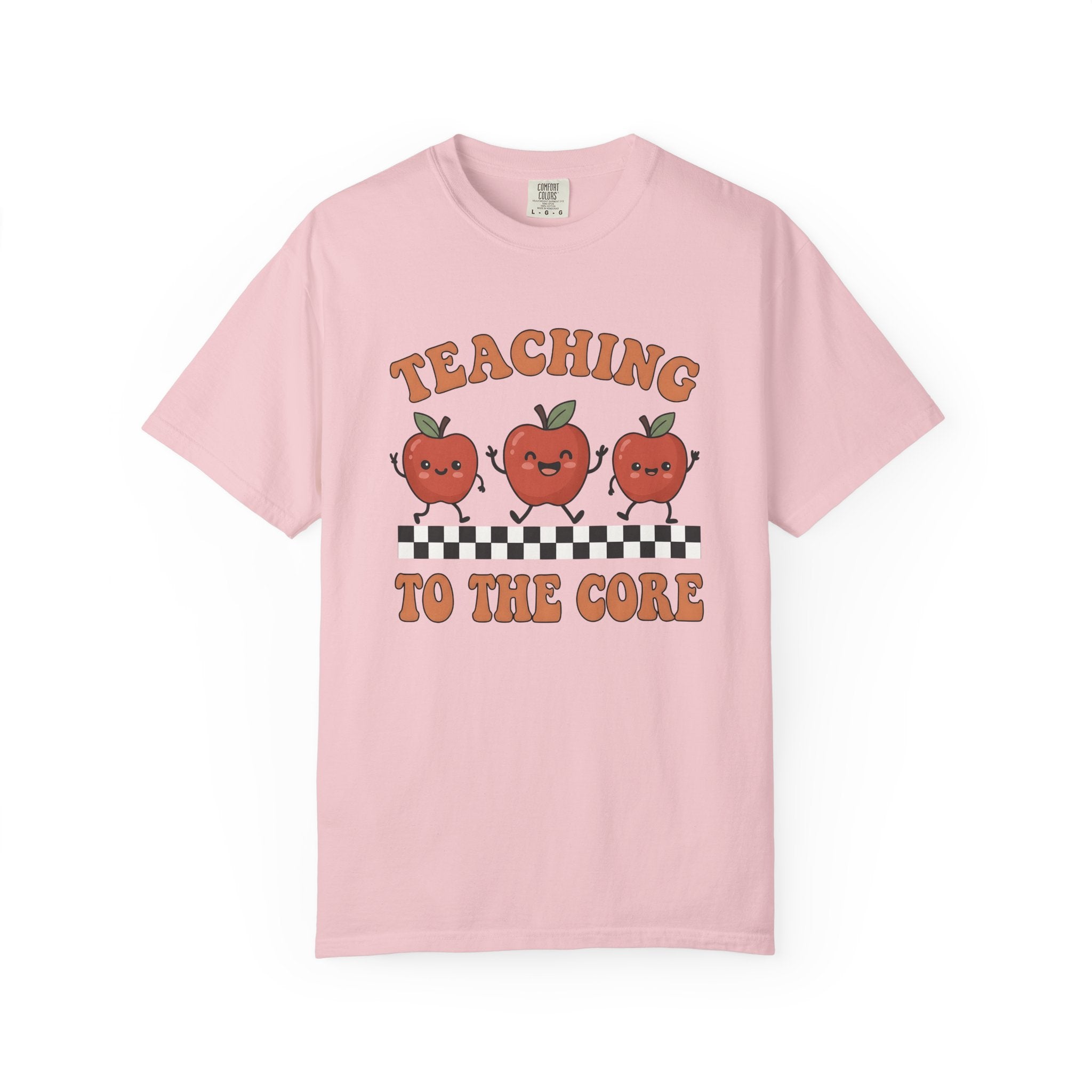 Cheerful Apples Shirt Teacher Thanks Gift Women Sweet Tee Apples T-Shirt Educator Enthusiast Cute Tshirt Appreciation Graphic Old School