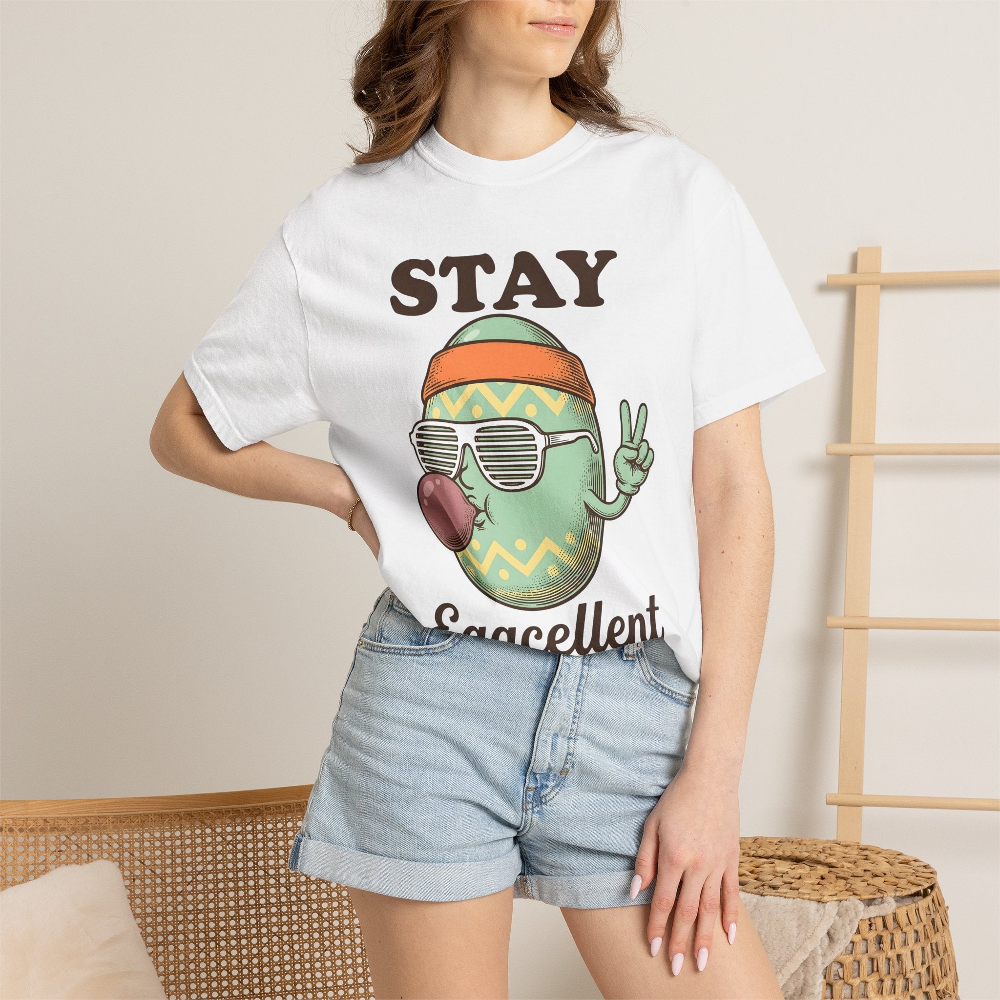 Hip Egg Shirt Easter Parody Gift Women Doodle Tee Egg T-Shirt Easter Fan Hand Drawn Tshirt Spoof Graphic Classic Cool Glasses Tshirt