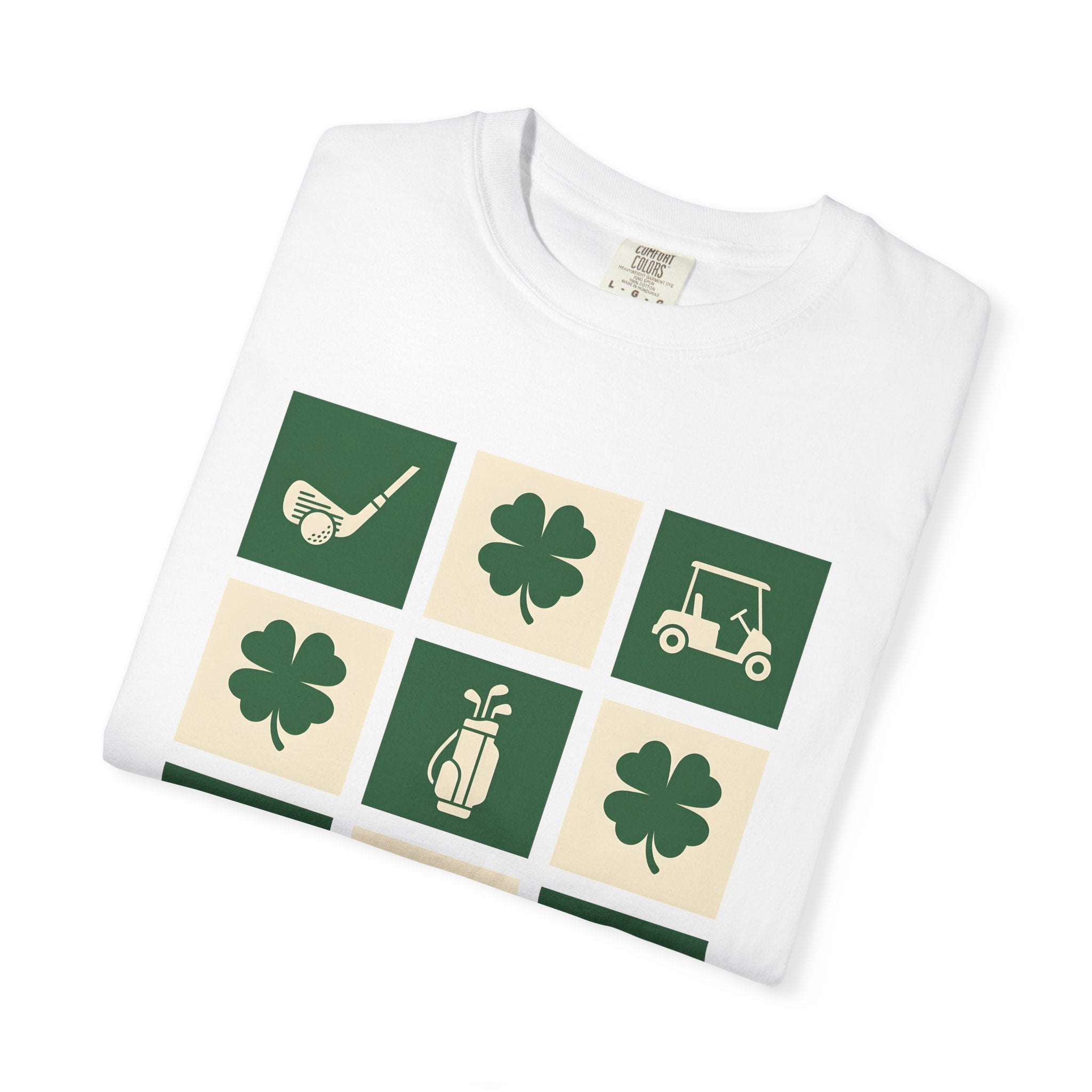 Lucky Golf Shirt St Patrick's Day Games Gift Women Basic Tee Golfing T-Shirt Luck Fan Simple Tshirt Gaming Graphic Old School Golf Cart