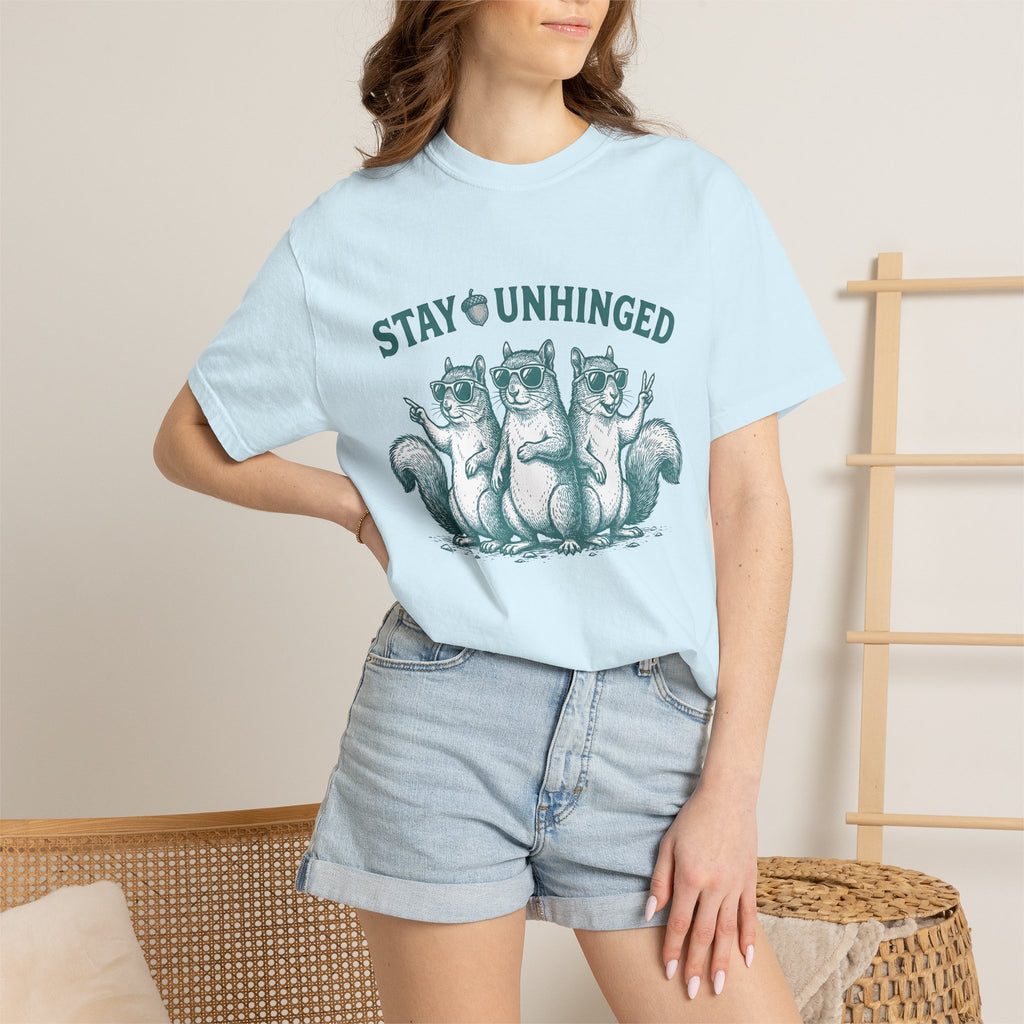 Squirrel Trio Shirt Funny Animal Gift Women Hand Drawn Tee Chipmunk T-Shirt Humor Fan Illustrated Tshirt Wildlife Graphic Vintage Sunglasses