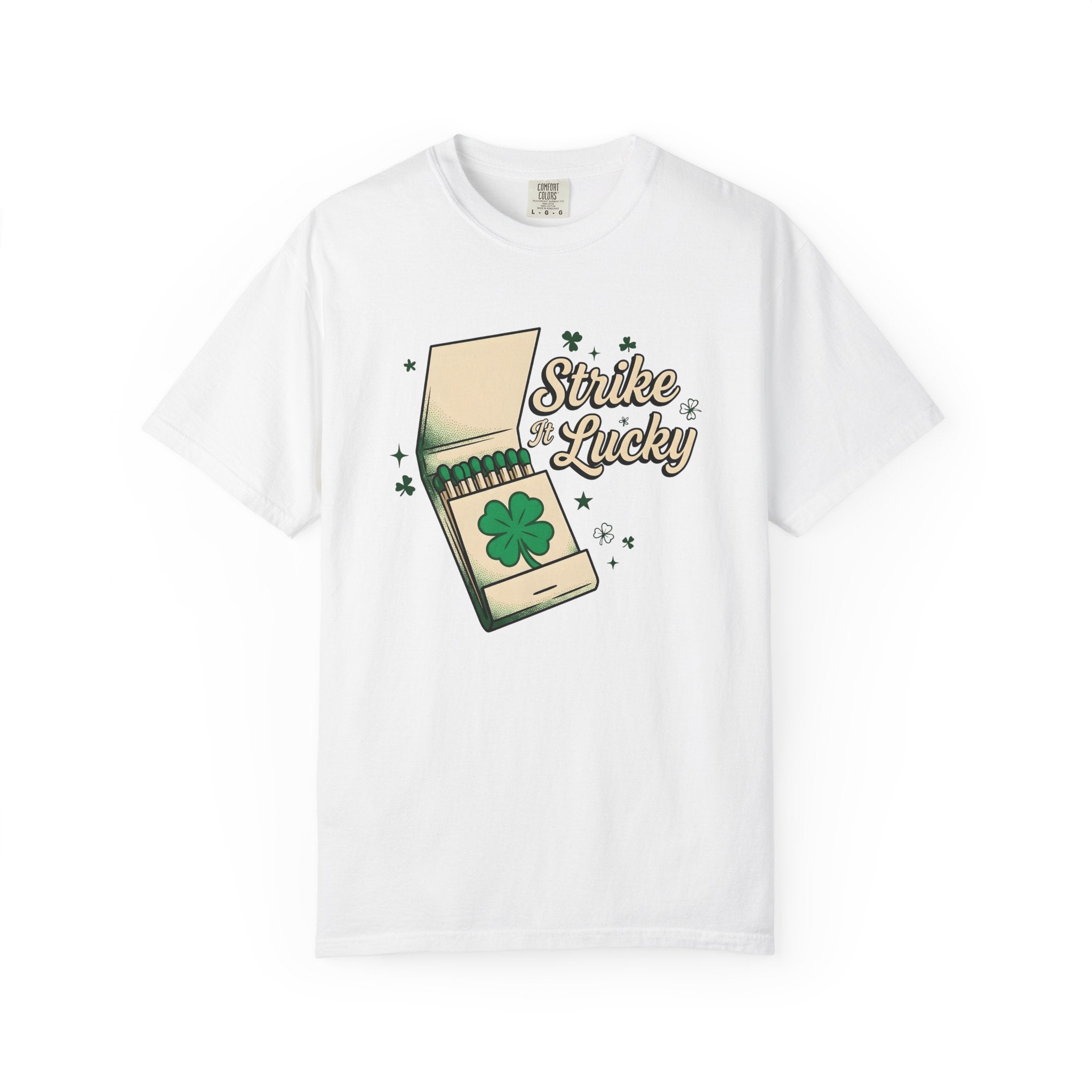 Matchbook Clover Leaf Shirt St Patricks Day Charm Gift Women Nostalgic Tee Shamrock T-Shirt Luck Fan Vintage Tshirt Lucky Graphic Throwback