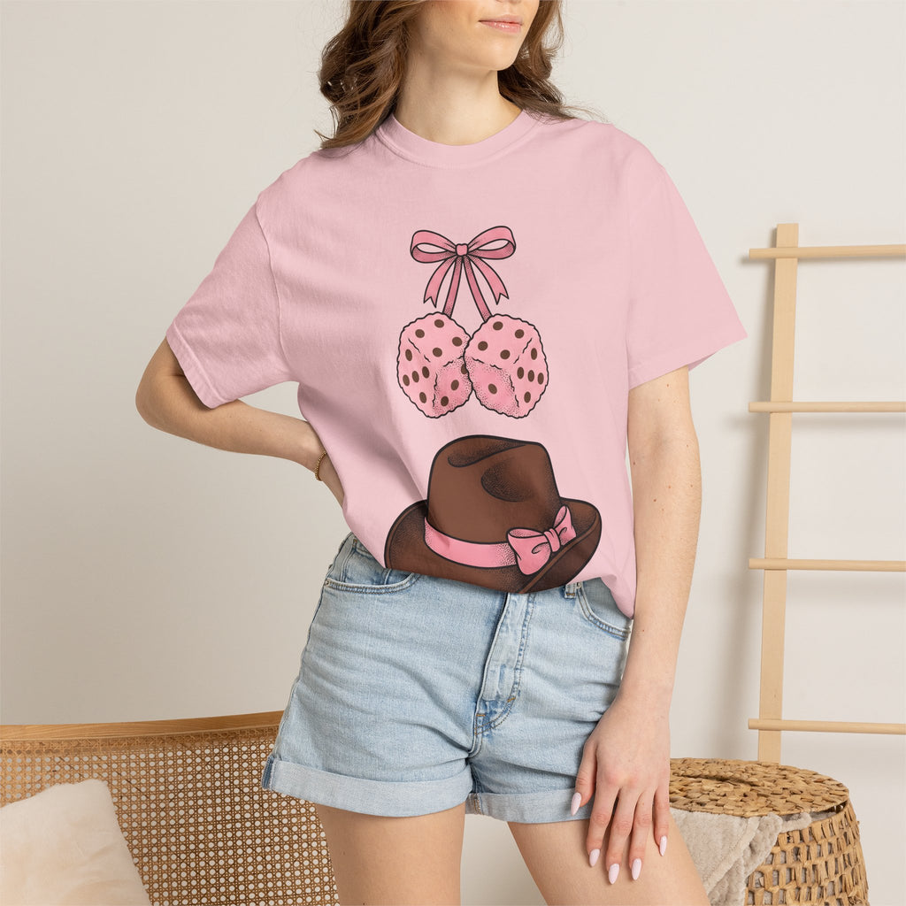 Cowboy Hat Shirt Cowgirl Western Gift Women Rustic Tee Stetson T-Shirt Cowboy Fan Vintage Tshirt Rodeo Graphic Retro Dice Tshirt