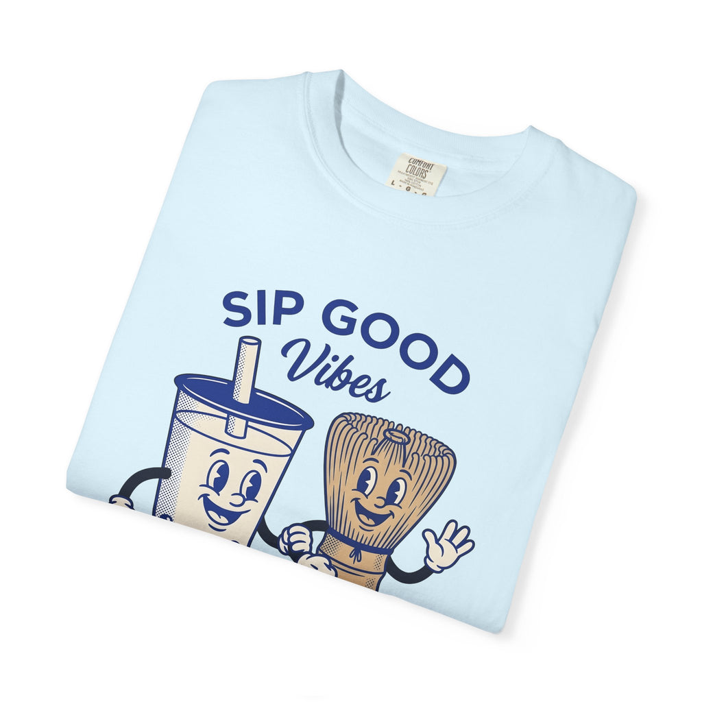 Bubble Tea Graphic Shirt Coffee Kawaii Gift Women Cartoon Tee Boba Tea T-Shirt Coffee Fan Comic Tshirt Cute Illustration Kawaii Design Retro