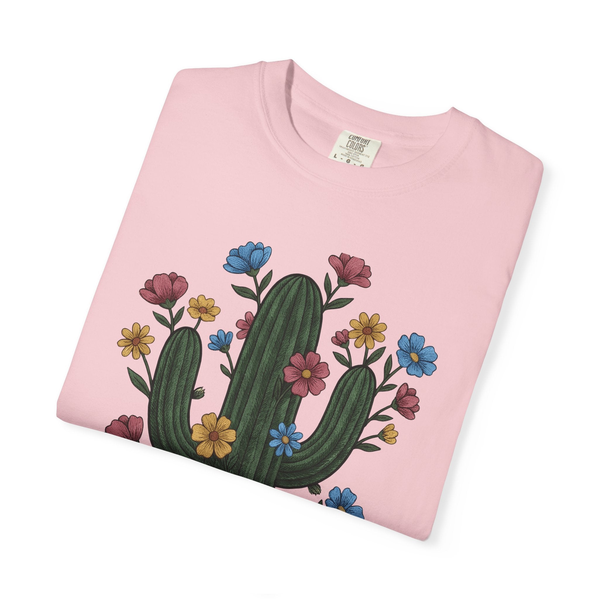 Spiky Blossoms Shirt Cowgirl Canyon Gift Women Native Tee Flower T-Shirt Rodeo Fan Tribal Tshirt Canyon Graphic Sketch Terra Cotta Container