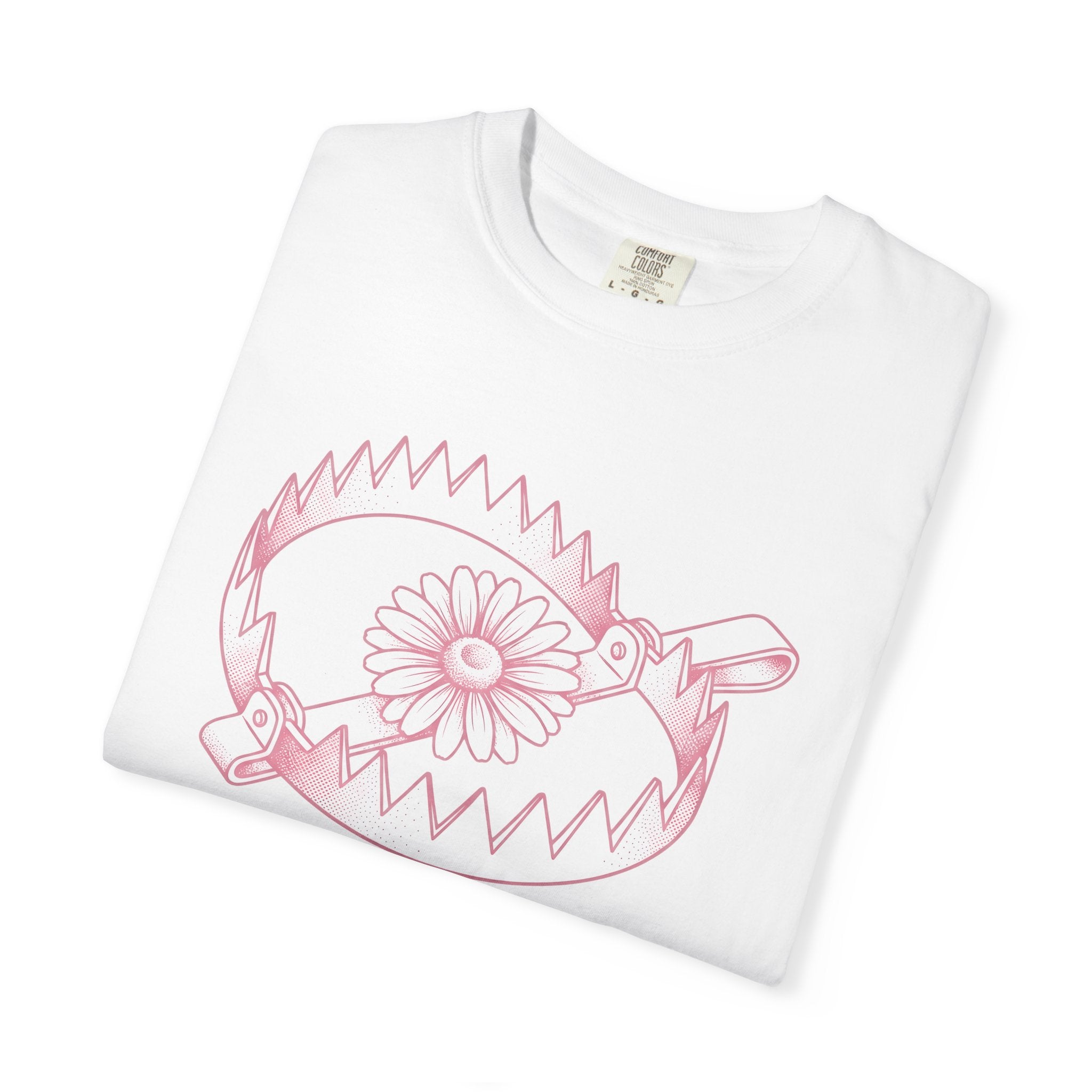 Daisy Bloom Catcher Shirt Boho Chic Style Gift Women Sketch Tee Flower Arranger T-Shirt Bohemian Fan Drawing Design Simple Flower Tshirt