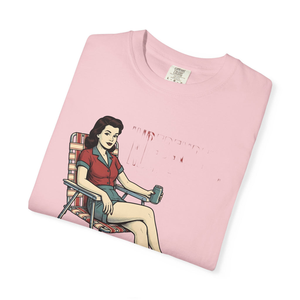 Pinup Woman Shirt 4th Of July Freedom Gift Women Throwback Tee Pinup Girl T-Shirt Independence Fan Retro Tshirt Liberty Graphic Illustrative