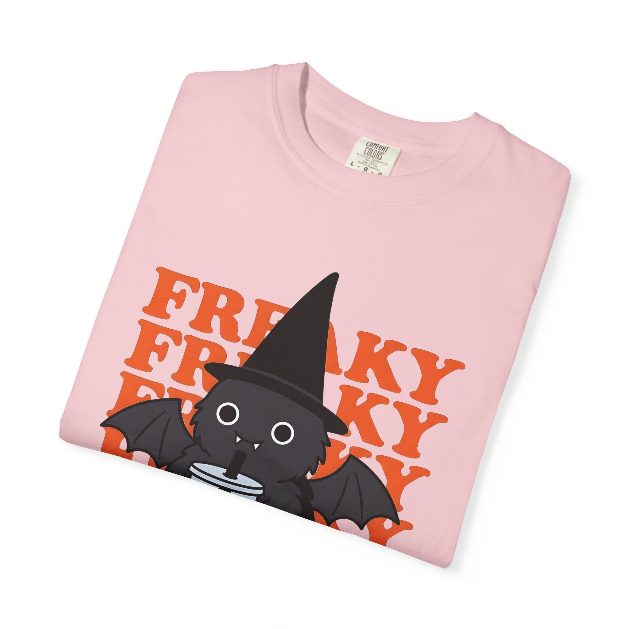 Spooky Witch Shirt Halloween Eerie Gift Women Cartoon Tee Witch T-Shirt Horror Fan Occult Tshirt Spooky Graphic Old School Tapioca Drink
