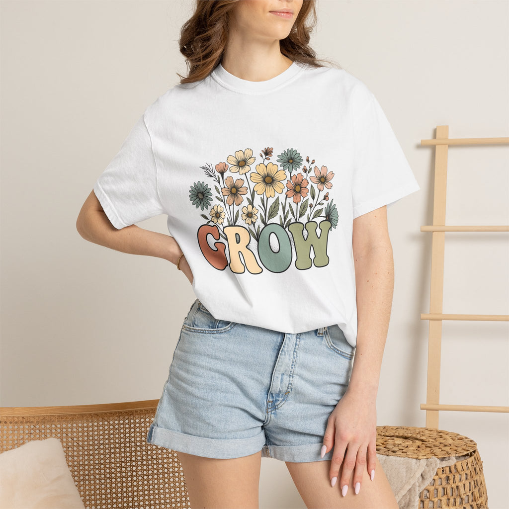 Wildflower Graphic Shirt Teacher Floral Gift Women Boho Tee Flower Illustration T-Shirt Educator Enthusiast Bohemian Tshirt Floral Graphic