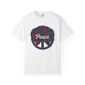 Peace Sign Floral Shirt Hippie Festival Gift Women Boho Tee Peace Symbol T-Shirt Bohemian Fan Hippie Chic Graphic Psychedelic Flowers Tshirt