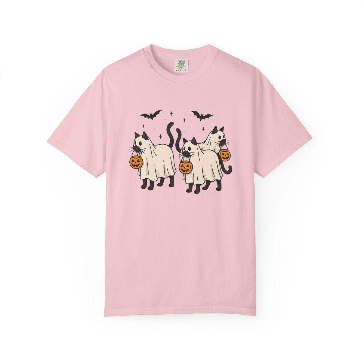 Spooky Cat Shirt Halloween Animal Unisex Gift Animation Tee Kitty T-Shirt Horror