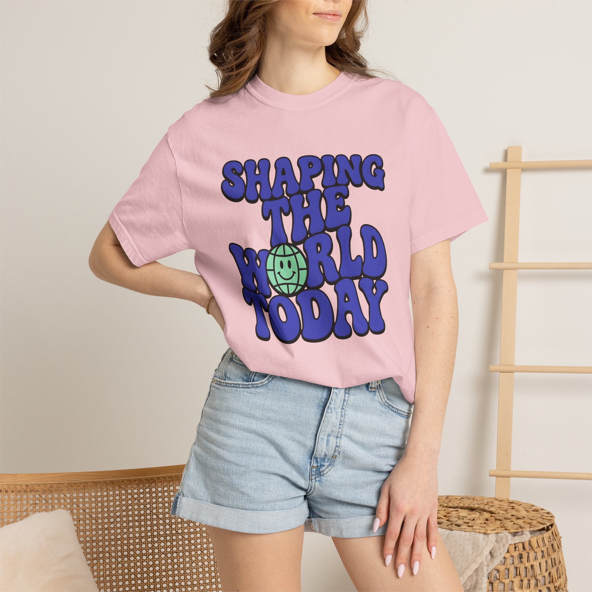 Joyful World Shirt Teachers Thanks Gift Women Playful Tee Happiness T-Shirt Educator Enthusiast Fun Tshirt Appreciation Graphic Old School