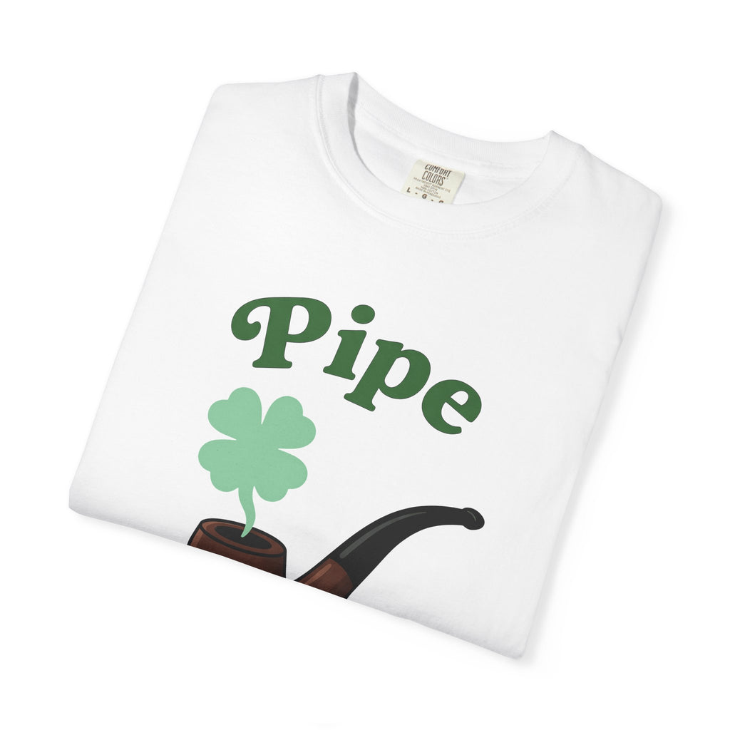 Smoking Pipe Shirt St Patrick's Day Prank Gift Women Comic Tee Hookah T-Shirt St Patricks Fan Cartoon Tshirt Gag Graphic Classic Shamrock