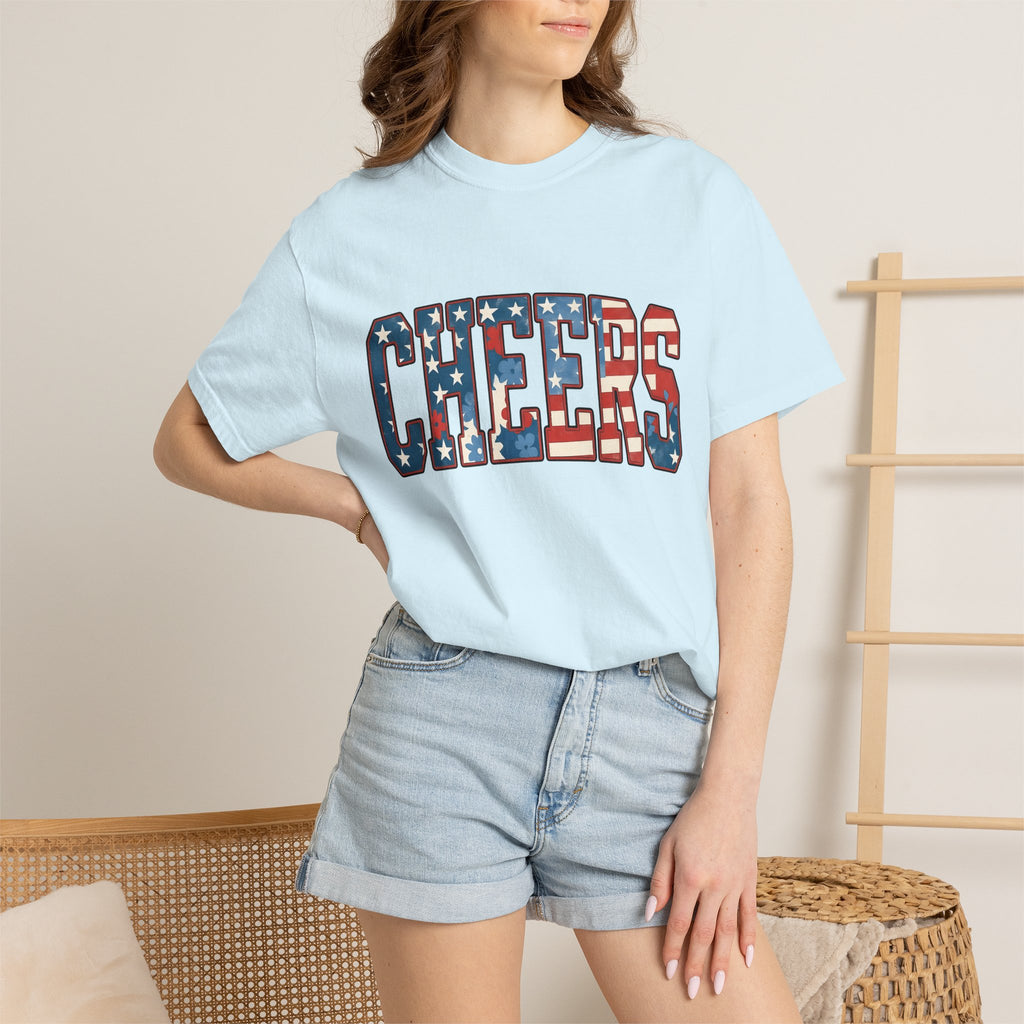 Stars Stripes Print Shirt 4th Of July Gathering Gift Women Retro Tee American Flag T-Shirt Independence Day Fan Patriotic Tshirt Party