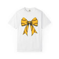 Softball Ribbon Bow Shirt Softball Competition Gift Women Cartoon Tee Ribbon T-Shirt Softball Fan Cartoonish Tshirt Championship Graphic