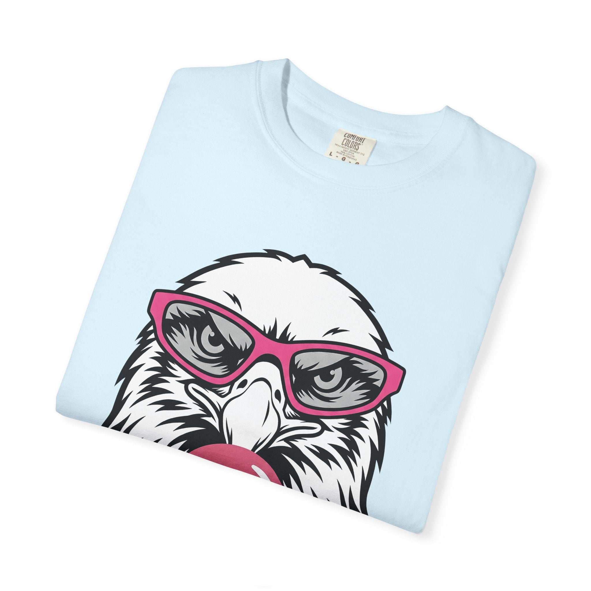 Eagle Goggles Shirt Animals Funny Gift Women Cartoon Tee Bald Eagle T-Shirt Wildlife Fan Toon Tshirt Humor Graphic Sketch Bubble Gum Tshirt