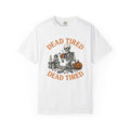 Skull Latte Shirt Halloween Espresso Gift Women Retro Tee Coffee T-Shirt Horror Fan Vintage Tshirt Coffee Graphic Sketch Gourd Tshirt