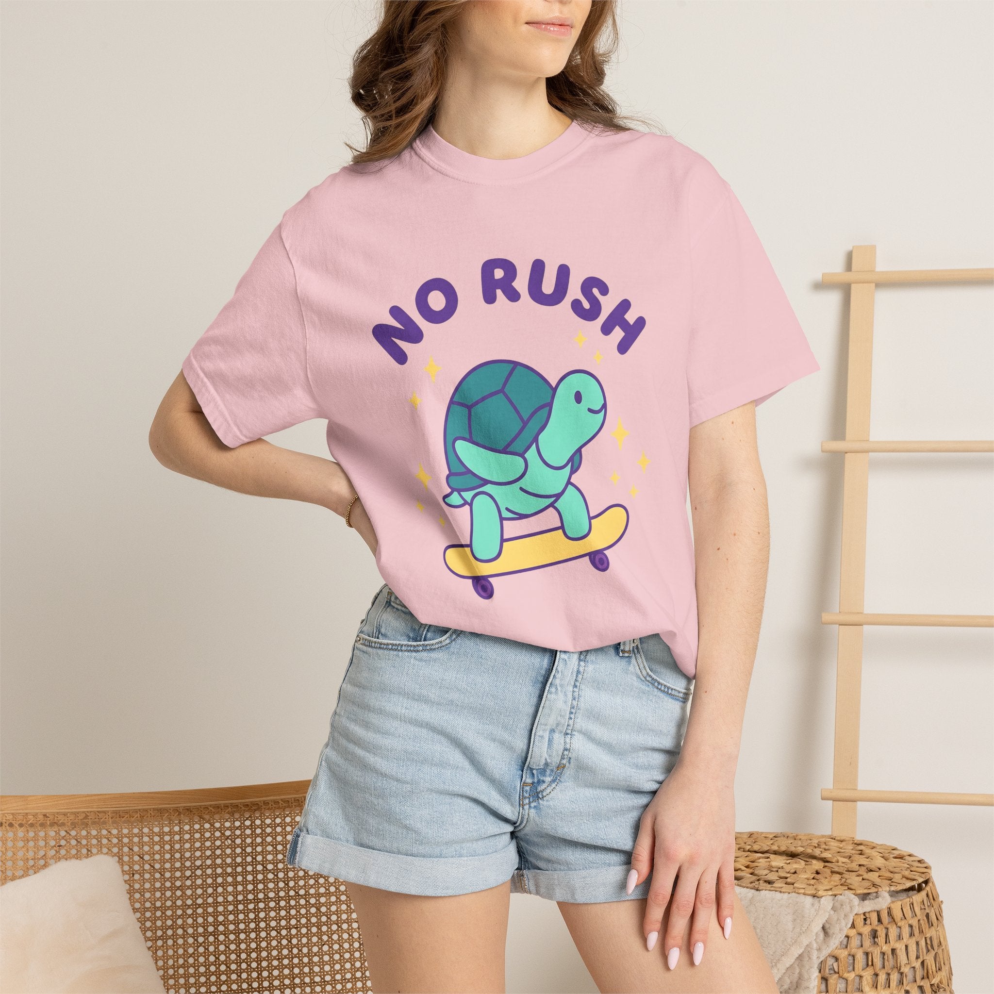 Turtle Skateboard Shirt Funny Animal Gift Women Cartoon Tee Skateboarding T-Shirt Humor Fan Comic Tshirt Wildlife Graphic Retro Stars Tshirt