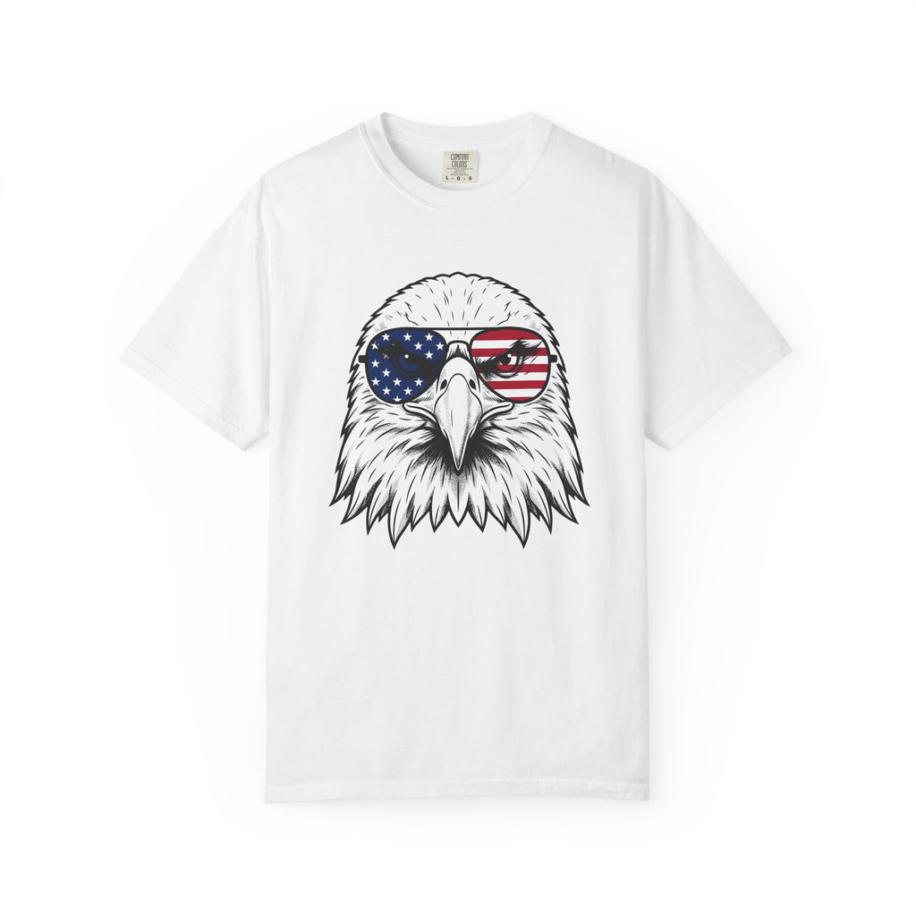 Bald Eagle Shirt America Flag Gift Women Illustration Tee Eagle T-Shirt American Fan Patriotic Tshirt Banner Graphic Classic Sun Glasses