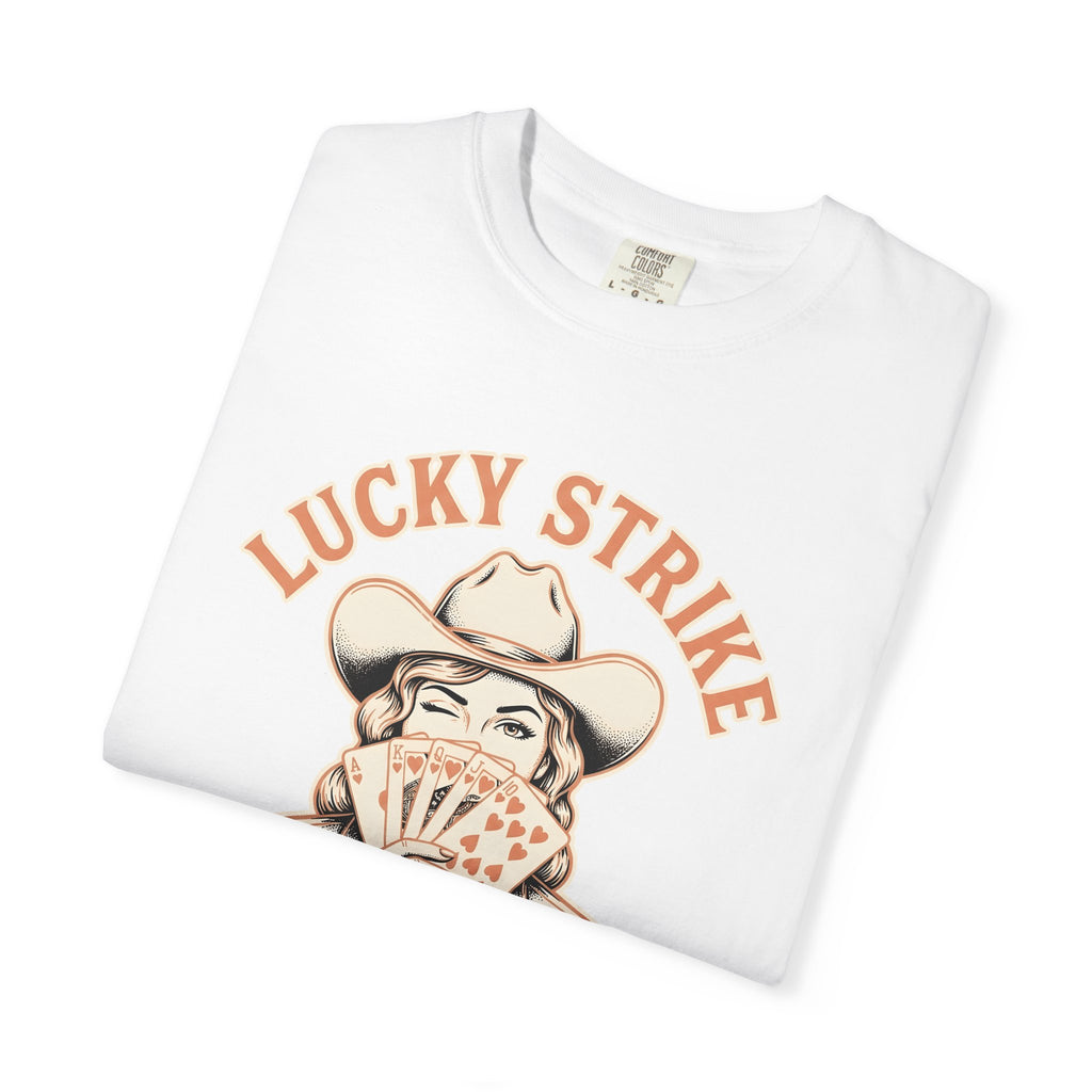 Cowgirl Cards Shirt Cowgirl Cowboy Gift Women Classic Tee Playing Cards T-Shirt Rodeo Fan Retro Tshirt Cowboy Graphic Old School Poker Cards