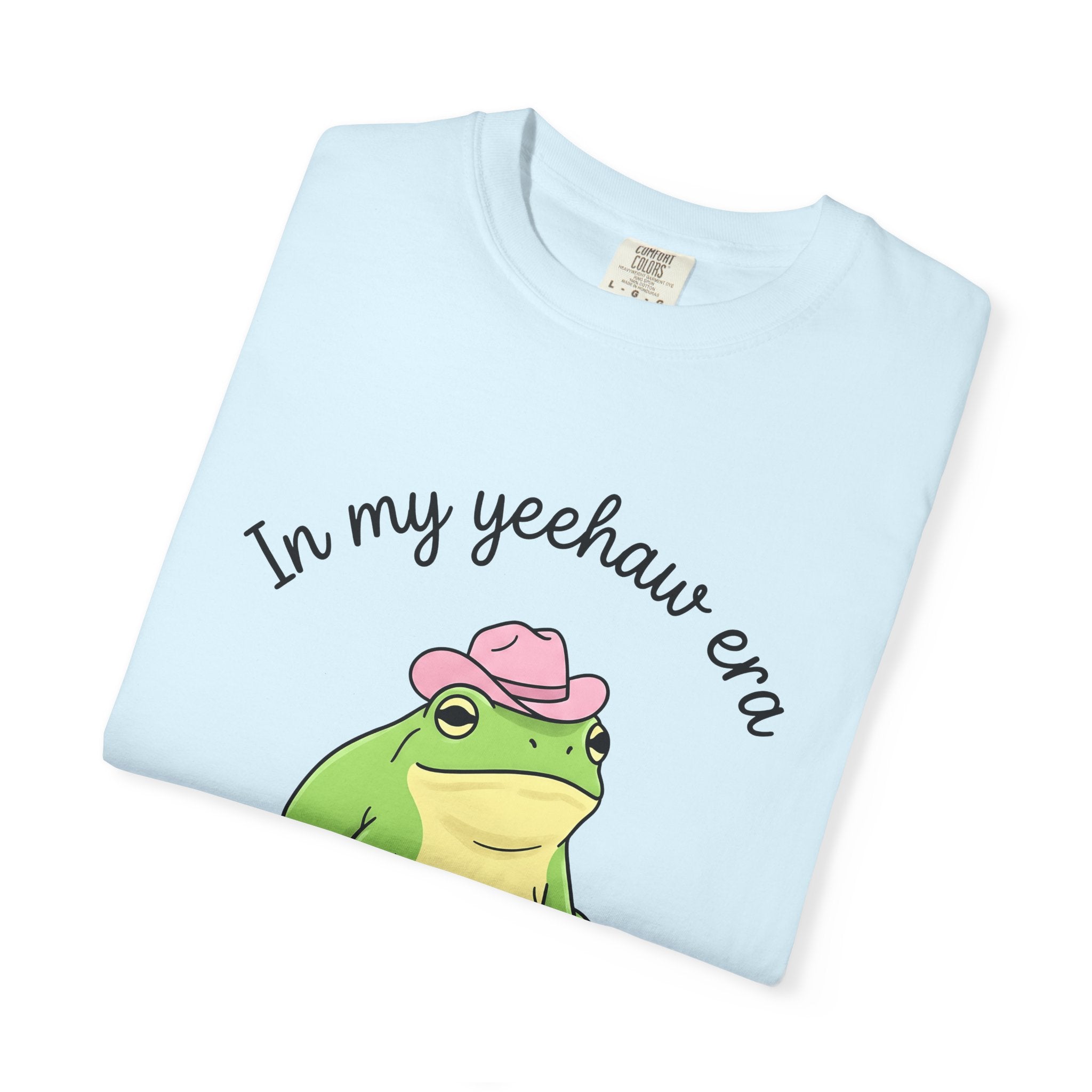 Frog Cowboy Hat Shirt Funny Wildlife Gift Women Caricature Tee Toad T-Shirt Humor Fan Cartoon Tshirt Animal Graphic Doodle Pink Hat Tshirt