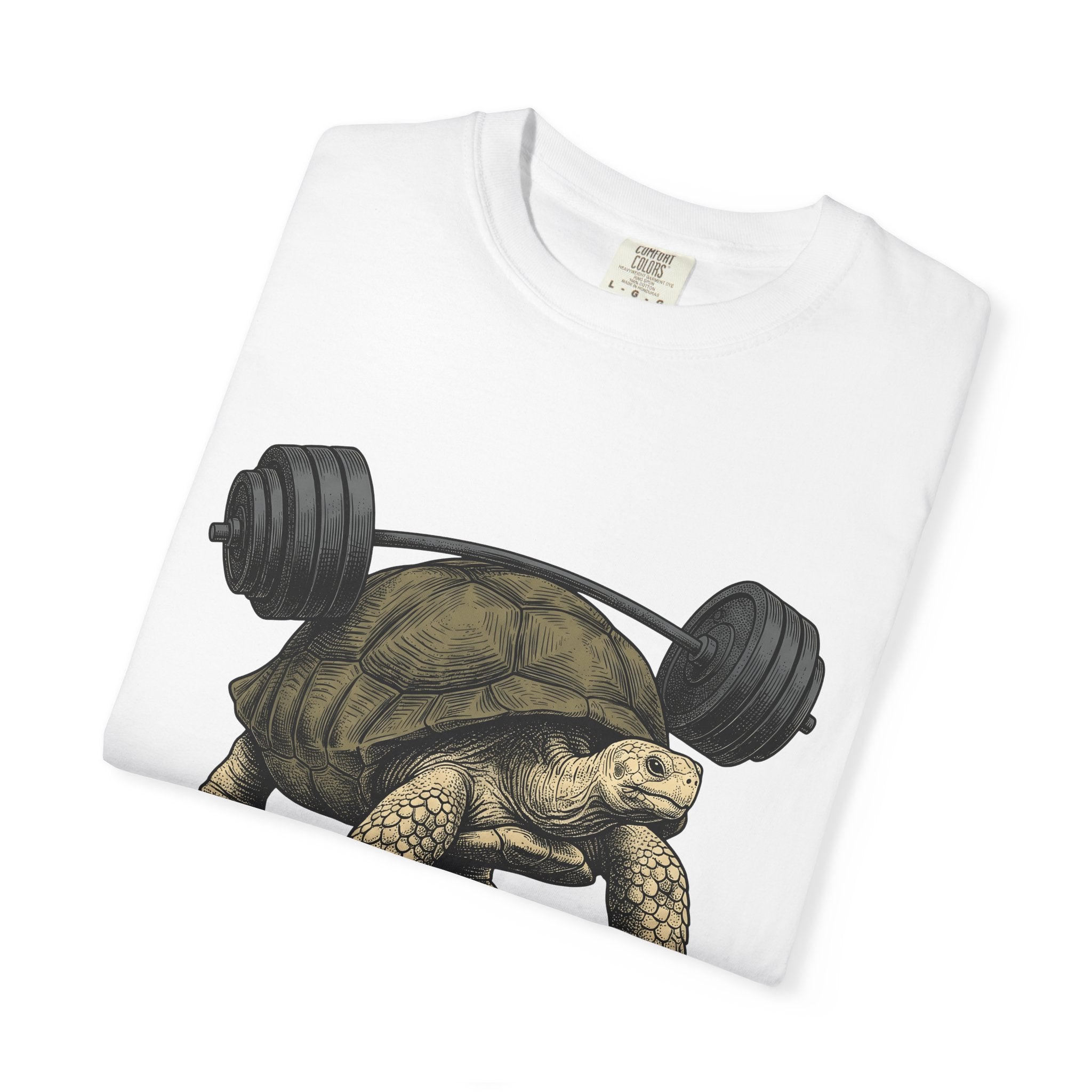 Tortoise Barbell Shirt Animals Fitness Gift Women Vintage Tee Dumbbell T-Shirt Pet Enthusiast Retro Tshirt Fitness Graphic Hand Drawn