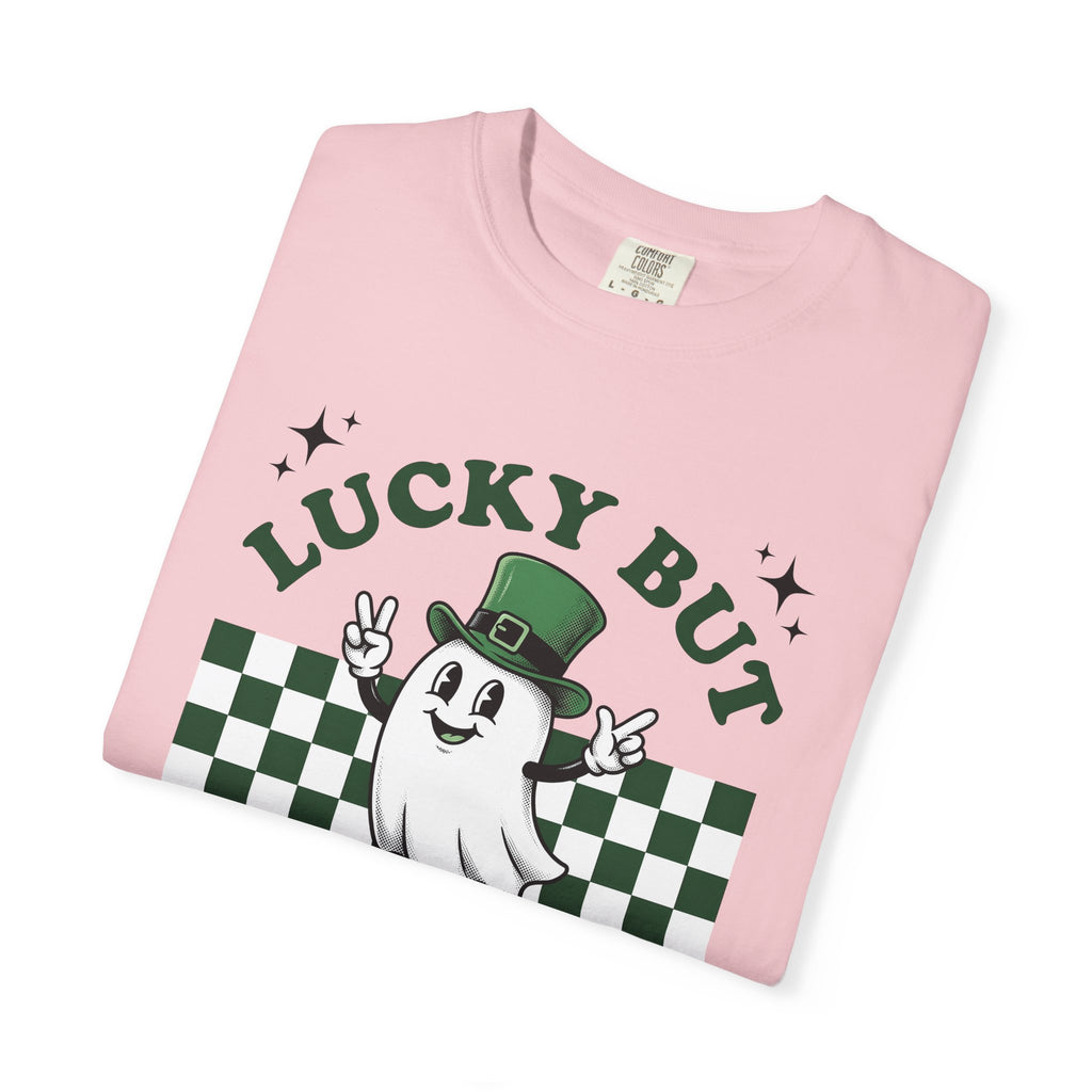 Spirit Cap Shirt St Patrick's Day Jokes Gift Women Comic Tee Luck Cap T-Shirt Shamrock Fan Cartoon Tshirt Pun Graphic Vintage Chessboard