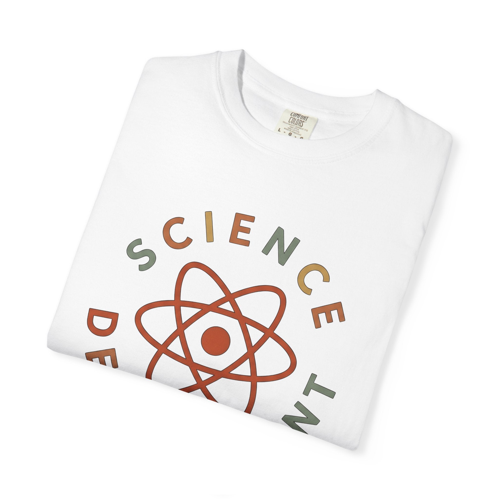 Atom Design Shirt Teacher Biology Gift Women Line Art Tee Atomic T-Shirt Educator Enthusiast Illustration Graphic Hand Drawn Ring Tshirt