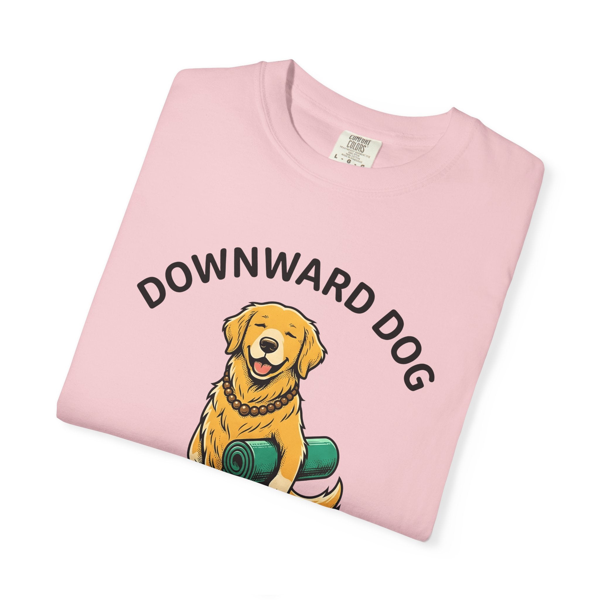 Golden Retriever Shirt Yoga Exercise Gift Women Line Art Tee Dog T-Shirt Fitness Enthusiast Drawing Design Illustration Gym Mat Tshirt