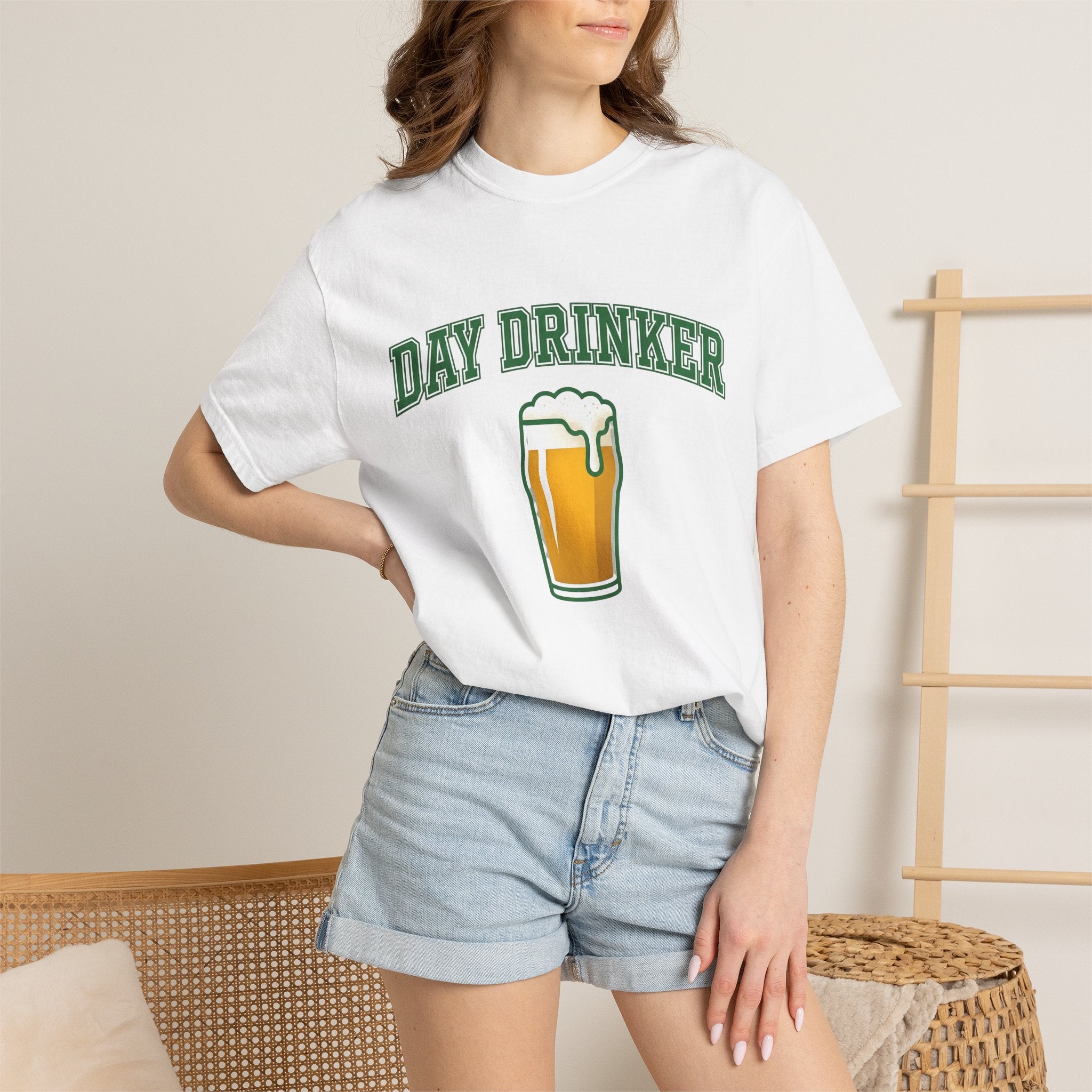 Pint Glass Shirt St Patrick's Day Liquor Gift Women Heavy Tee Beer Glass T-Shirt St Patricks Fan Pint Mug Graphic Classic Froth Tshirt