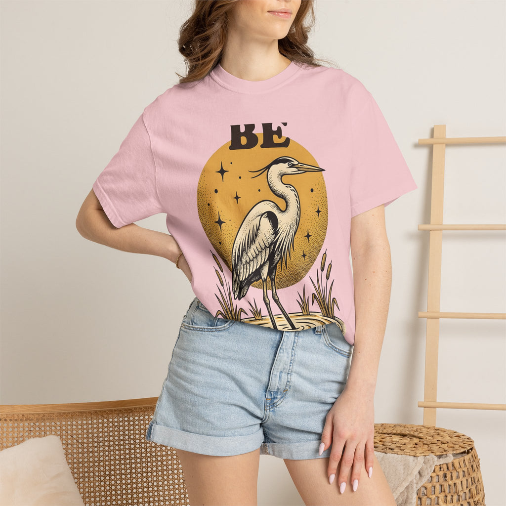 Stork Bird Shirt Nature Creatures Gift Women Heritage Tee Crane T-Shirt Wildlife Fan Heritaget Tshirt Animal Graphic Vintage-Inspired Night