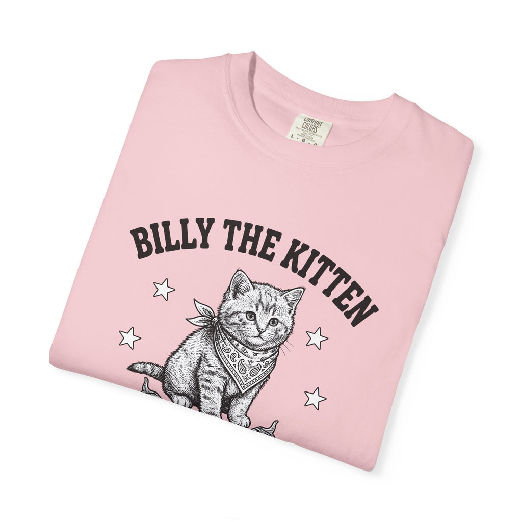 Cowboy Kitten Shirt Cat Western Gift Women Vintage Tee Kitten T-Shirt Cat Fan Retro Tshirt Rodeo Graphic Hand Drawn Revolver Tshirt