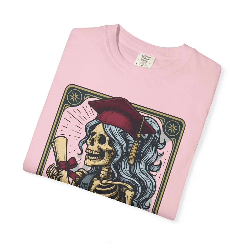 Skeleton Grad Shirt Boho Chic Ceremony Gift Women Neo Traditional Tattoo Tee Skeleton T-Shirt Bohemian Fan Tattooed Tshirt Graduation