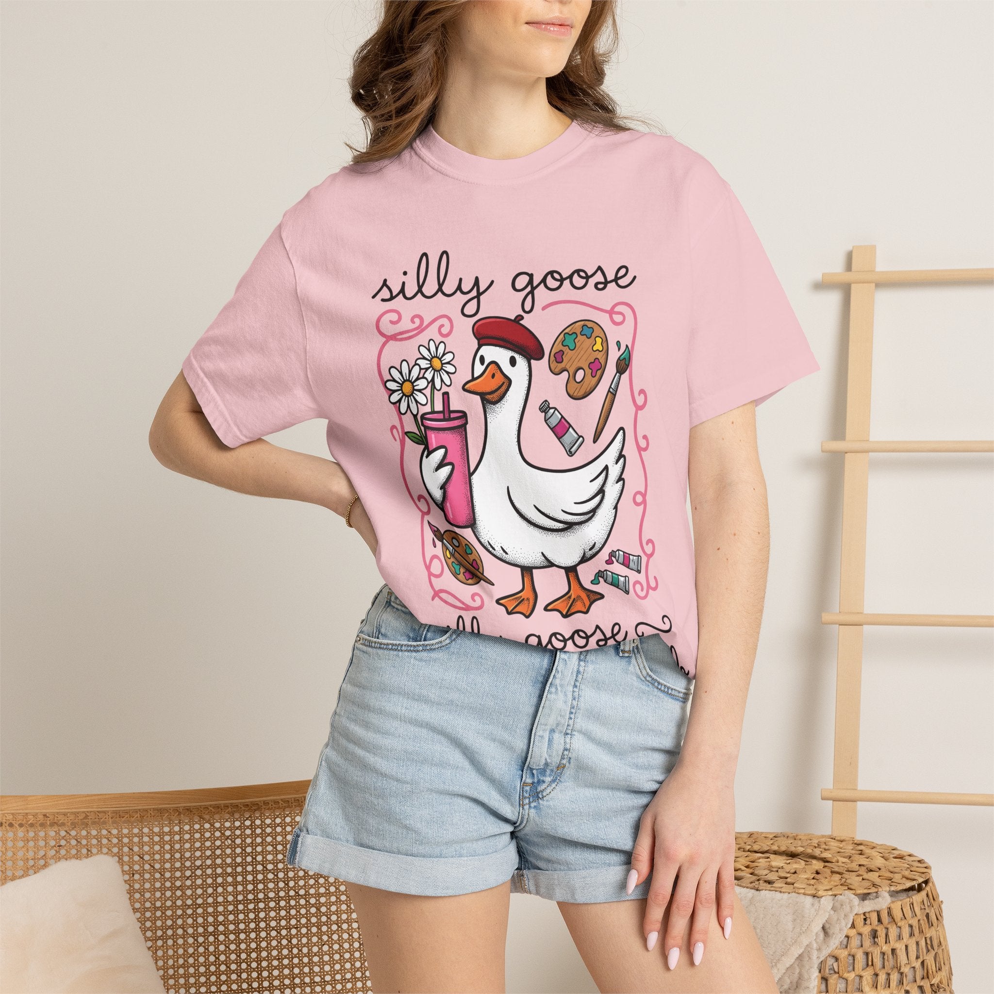 Goose Creative Supplies Shirt Teacher Crafts Gift Women Funny Tee Art Supplies T-Shirt Educator Enthusiast Humor Tshirt Crafting Graphic