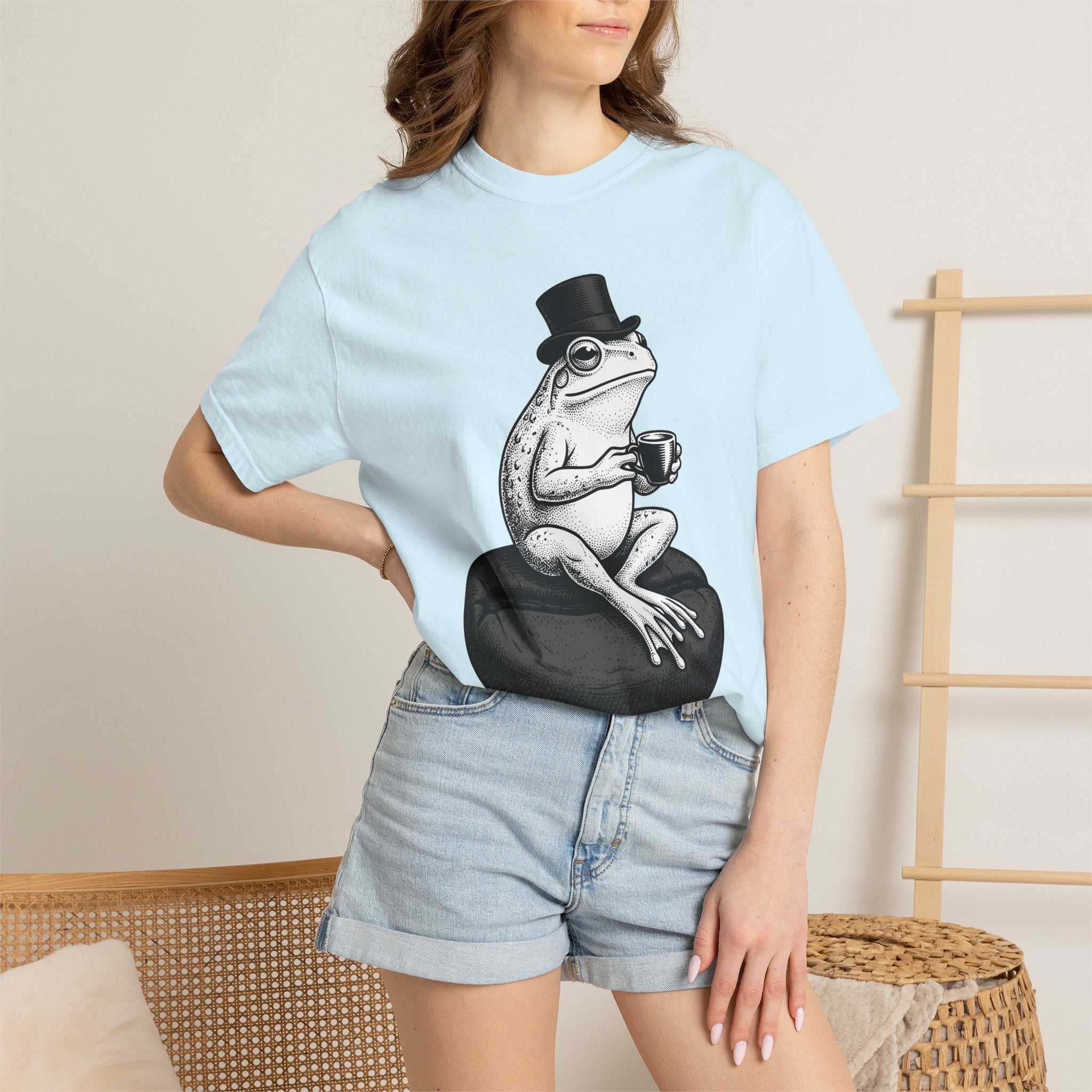 Frog Latte Cup Shirt Coffee Creature Gift Women Antique Tee Mug T-Shirt Coffee Fan Vintage Tshirt Animal Graphic Cartoon Fedora Tshirt