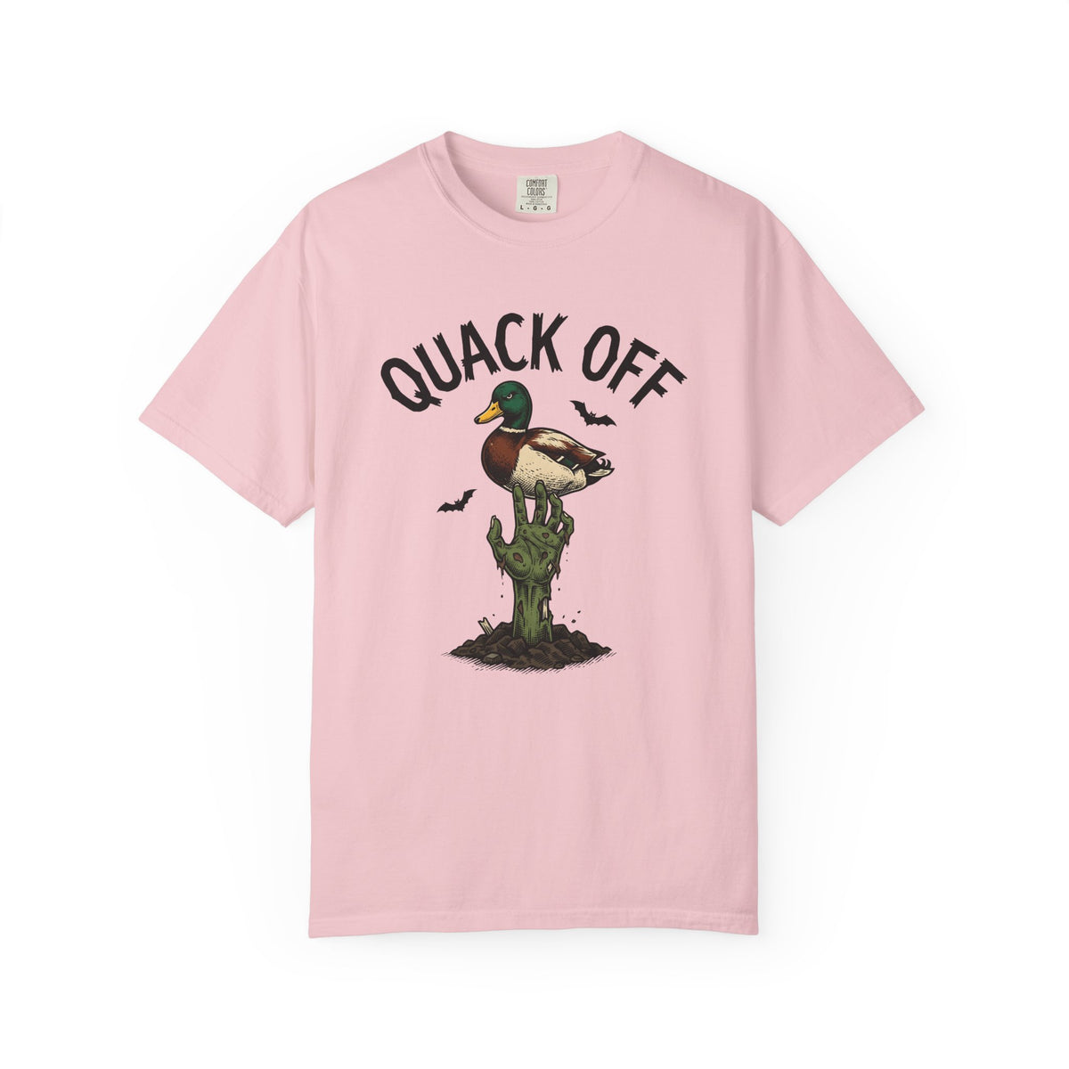 Zombie Hand Duck Shirt Halloween Animal Unisex Gift Comic Tee Undead Duck