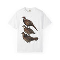Hunting Game Birds Shirt Hunting Adventure Gift Women Cartoon Tee Upland Game T-Shirt Hunter Fan Wildlife Graphic Tshirt Ink Drawing Animal